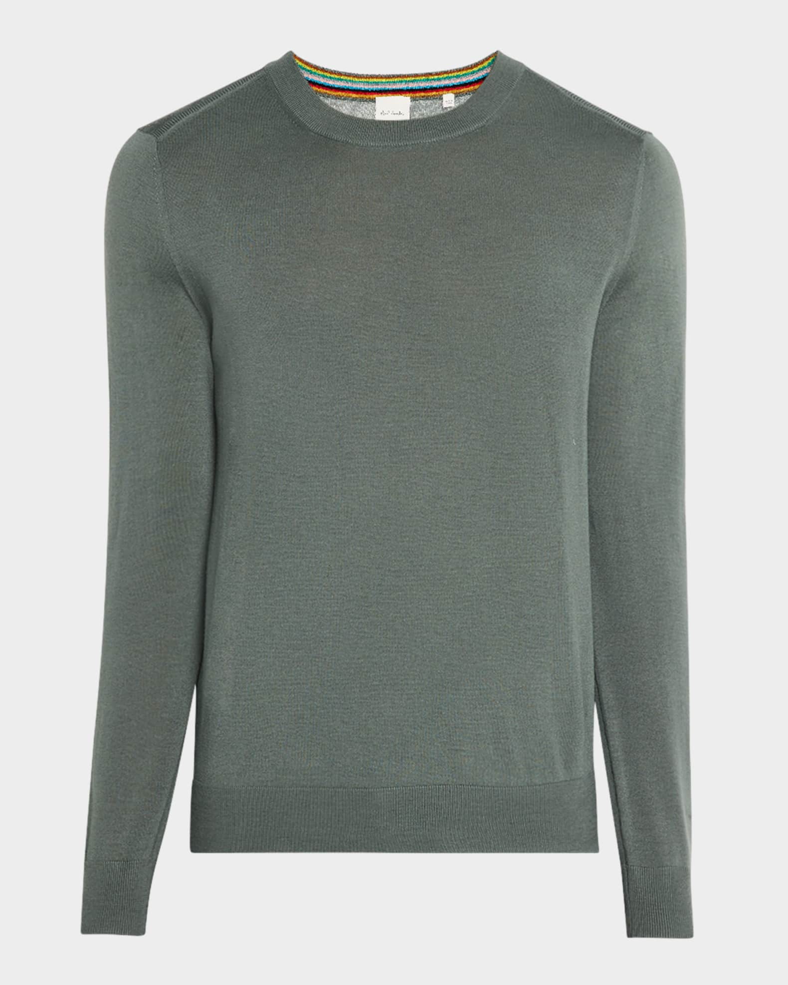 Men's Merino Wool Crewneck Sweater 0