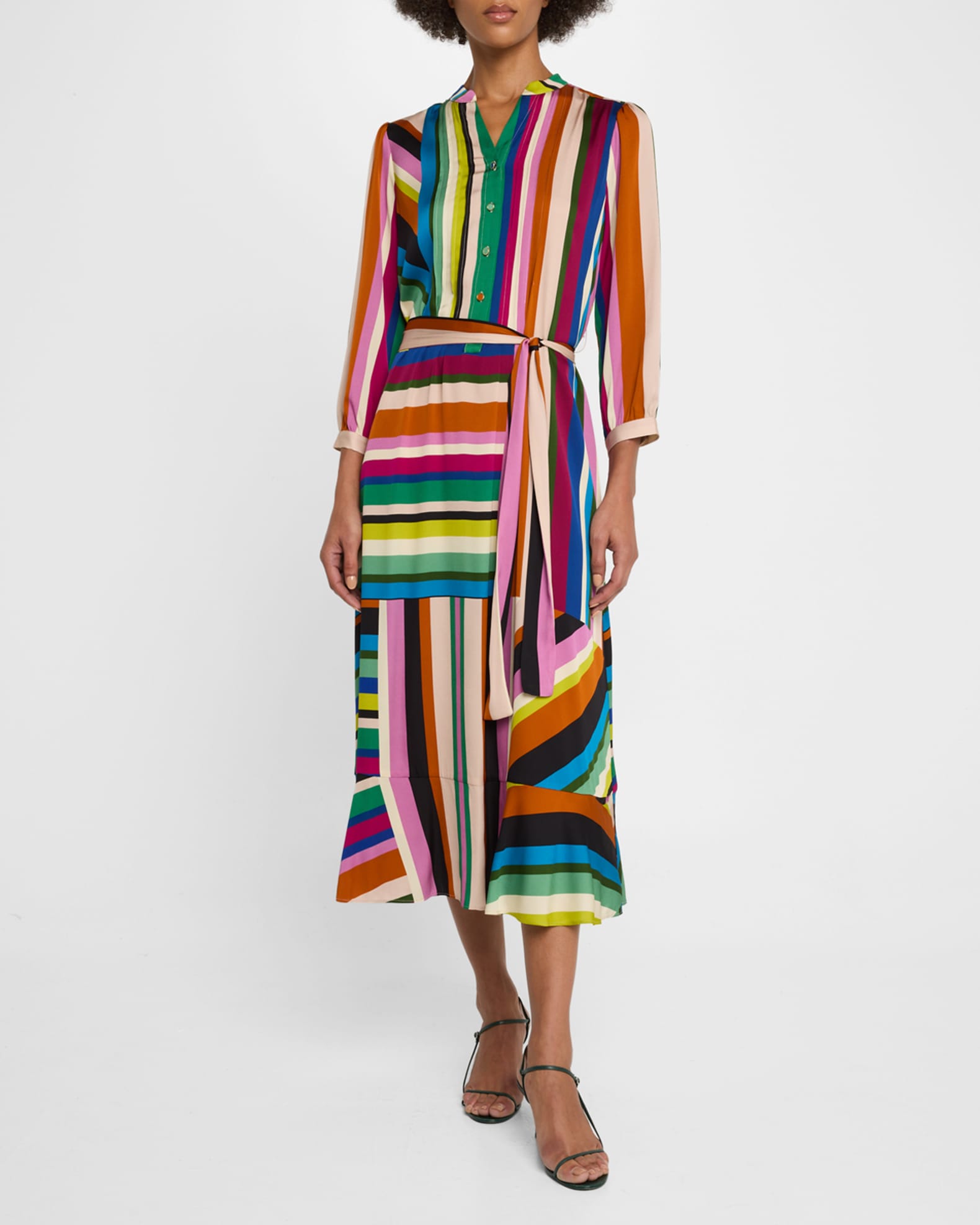 Venus striped dress discount