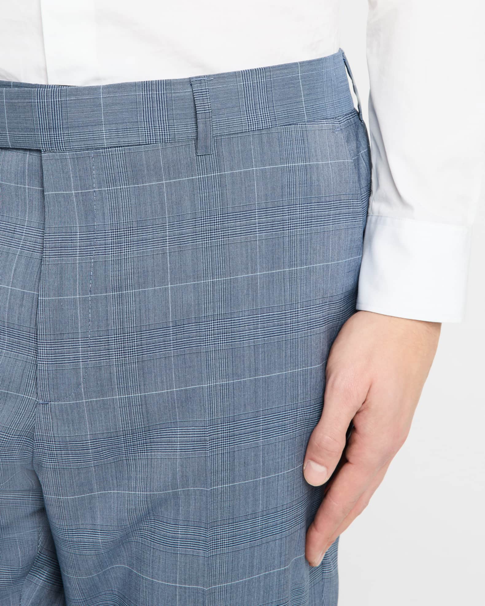 Men's Wool Glen Check Two-Button Suit 1