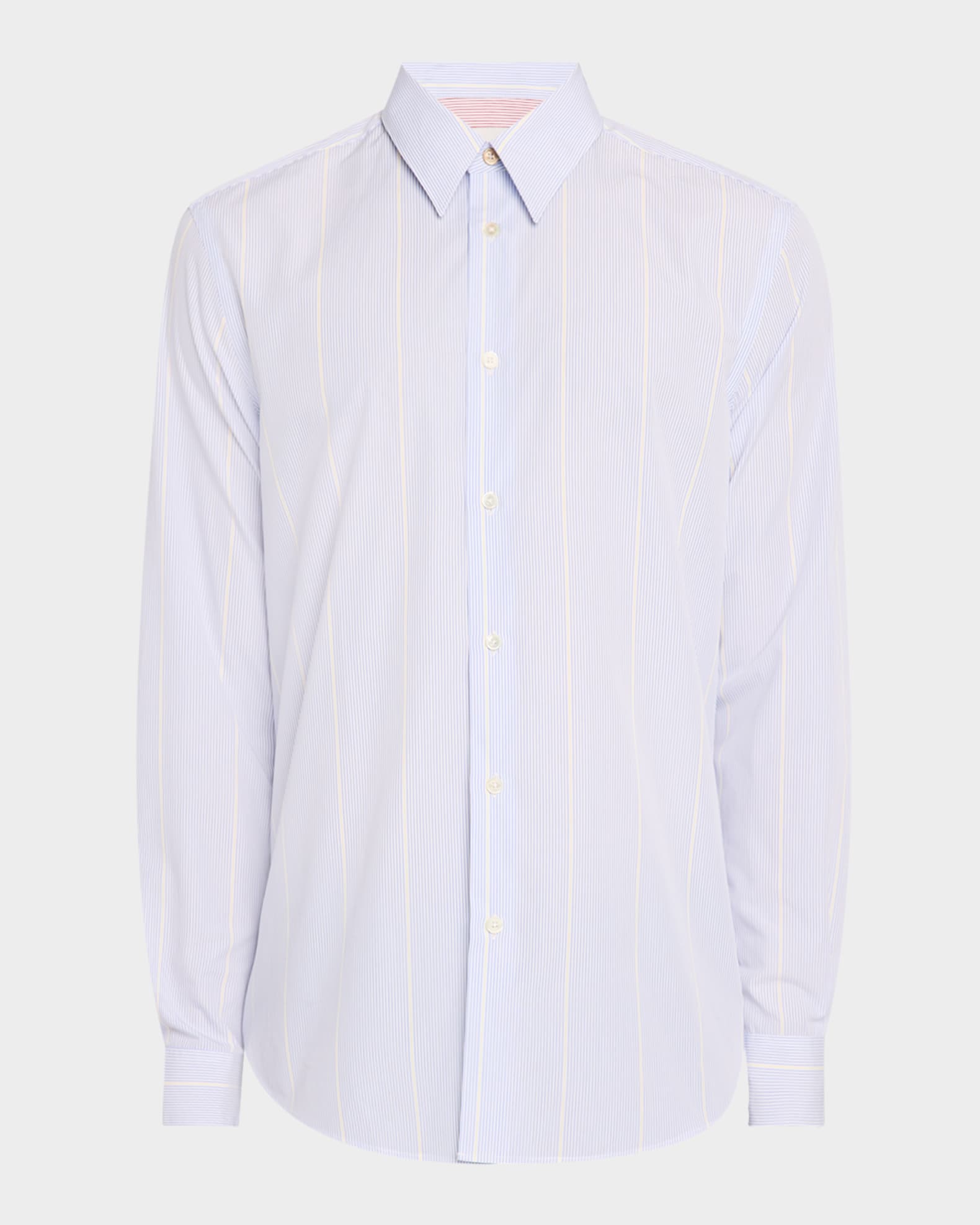 Men's Cotton Multi-Stripe Dress Shirt 0