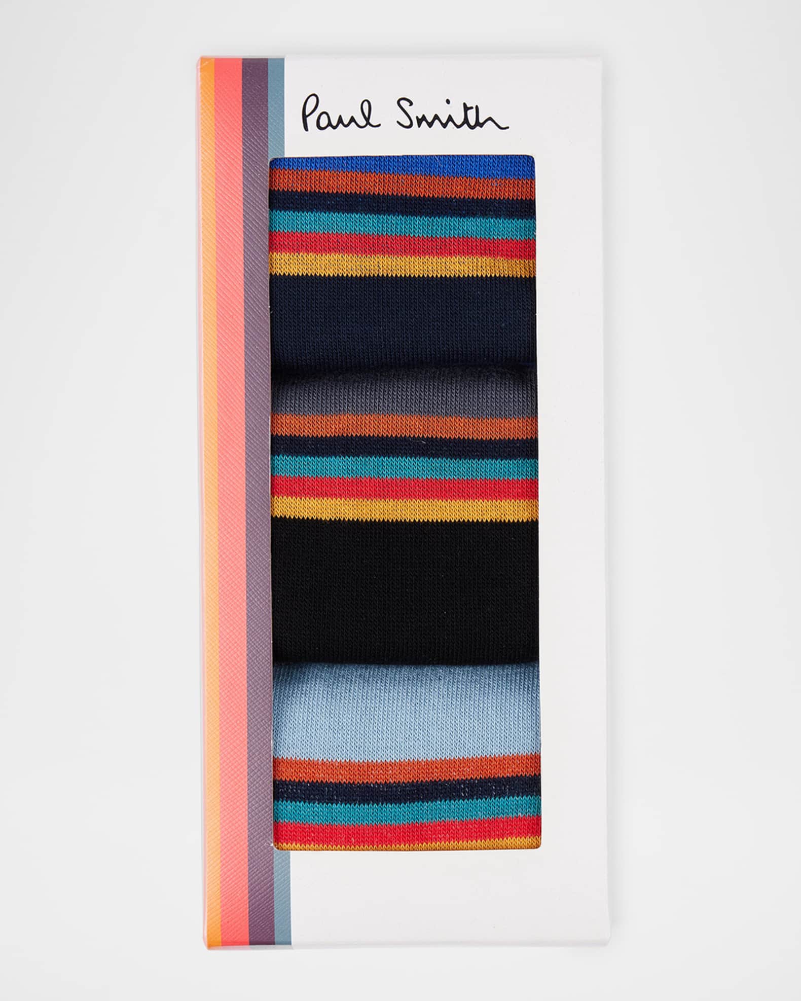 Men's Jared Artist Stripe Color Block 3-Pack Crew Socks 1