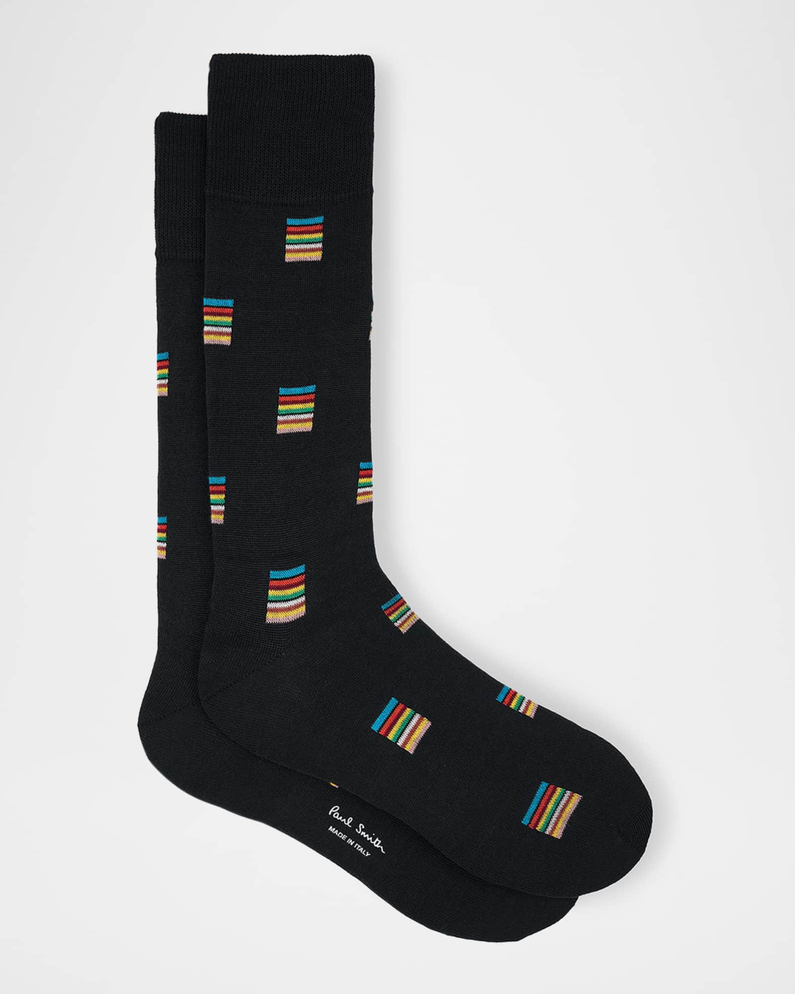 Men's Jonas Signature Stripe Block Crew Socks 0