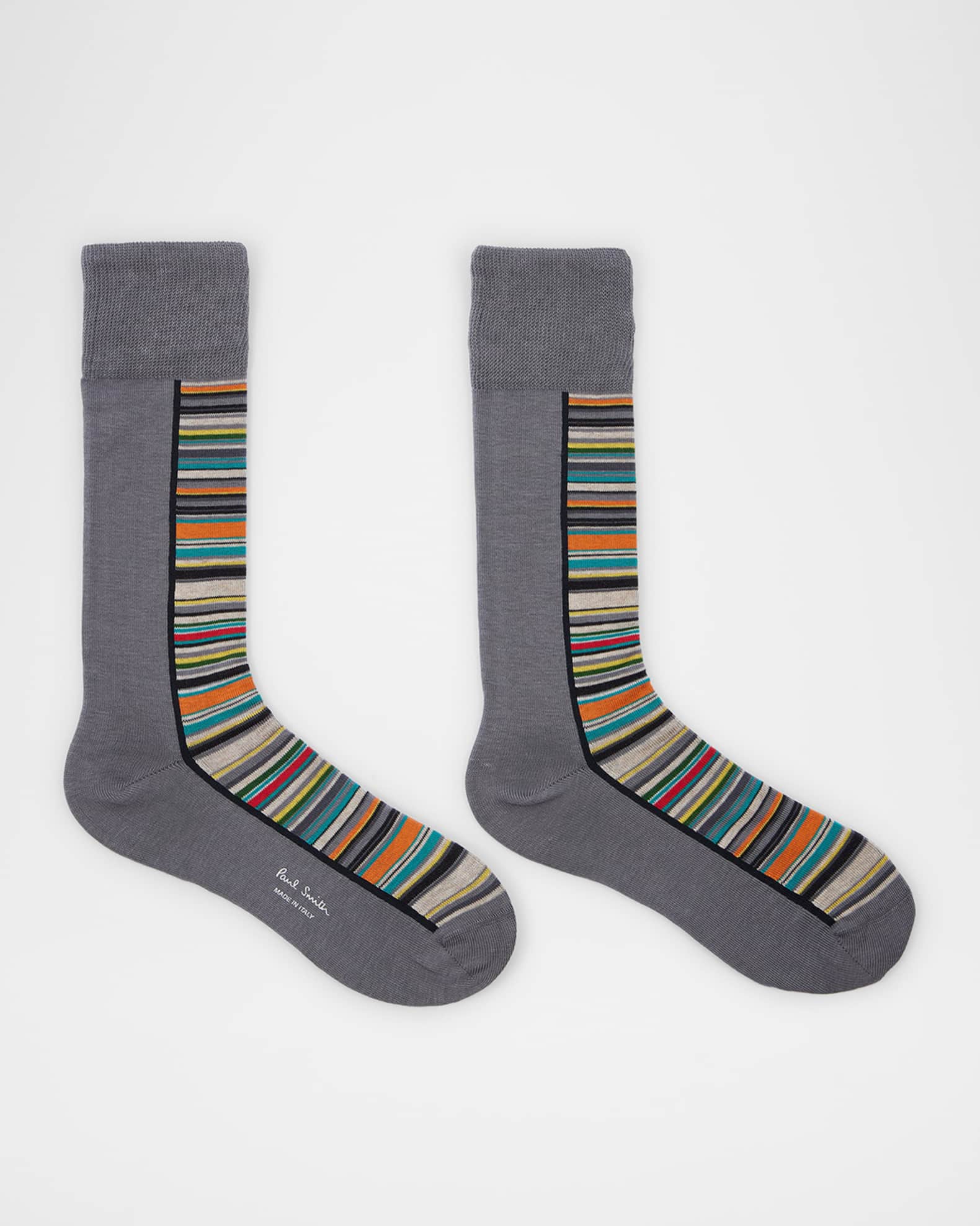 Men's Half Signature Stripe Crew Socks 1