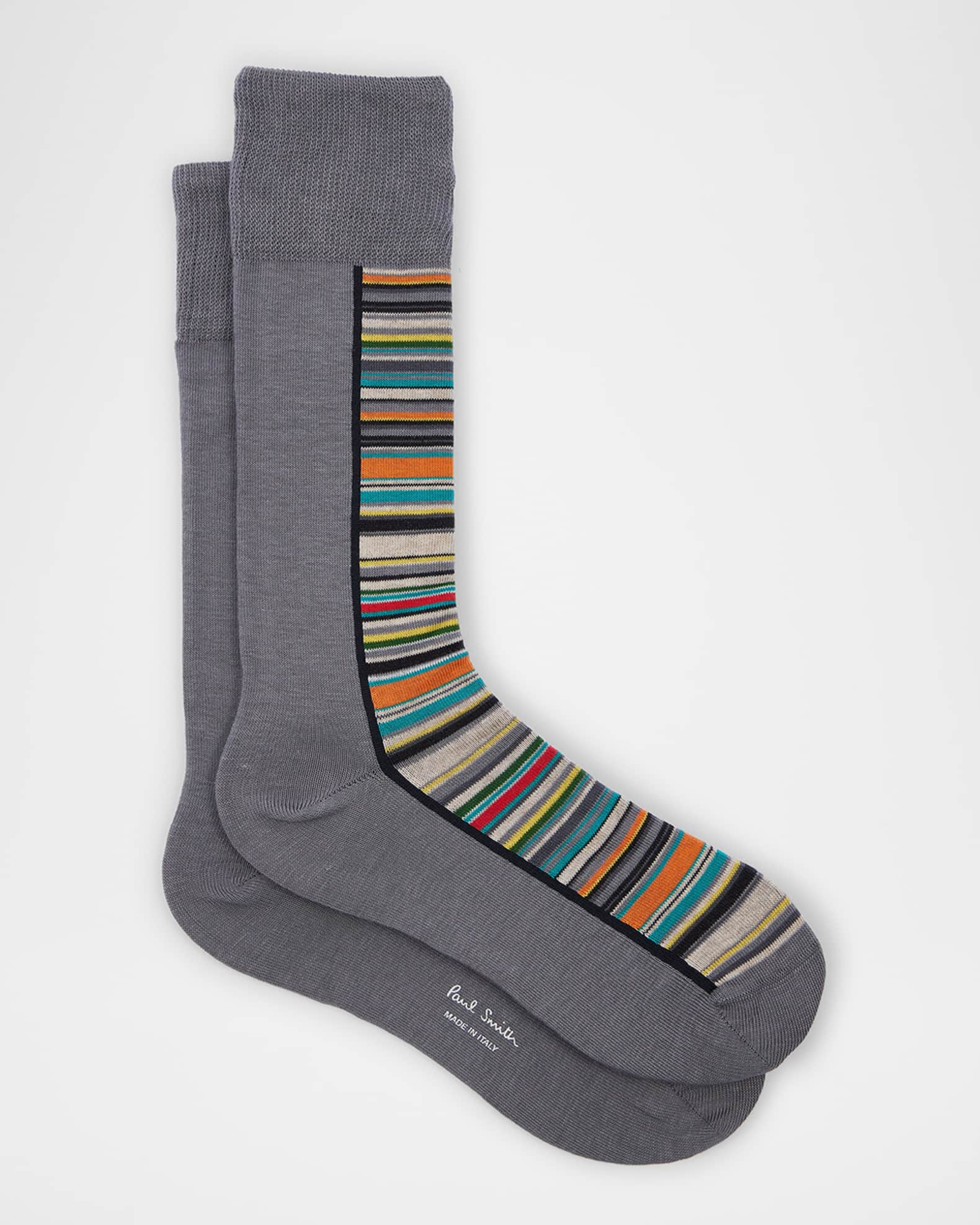 Men's Half Signature Stripe Crew Socks 0