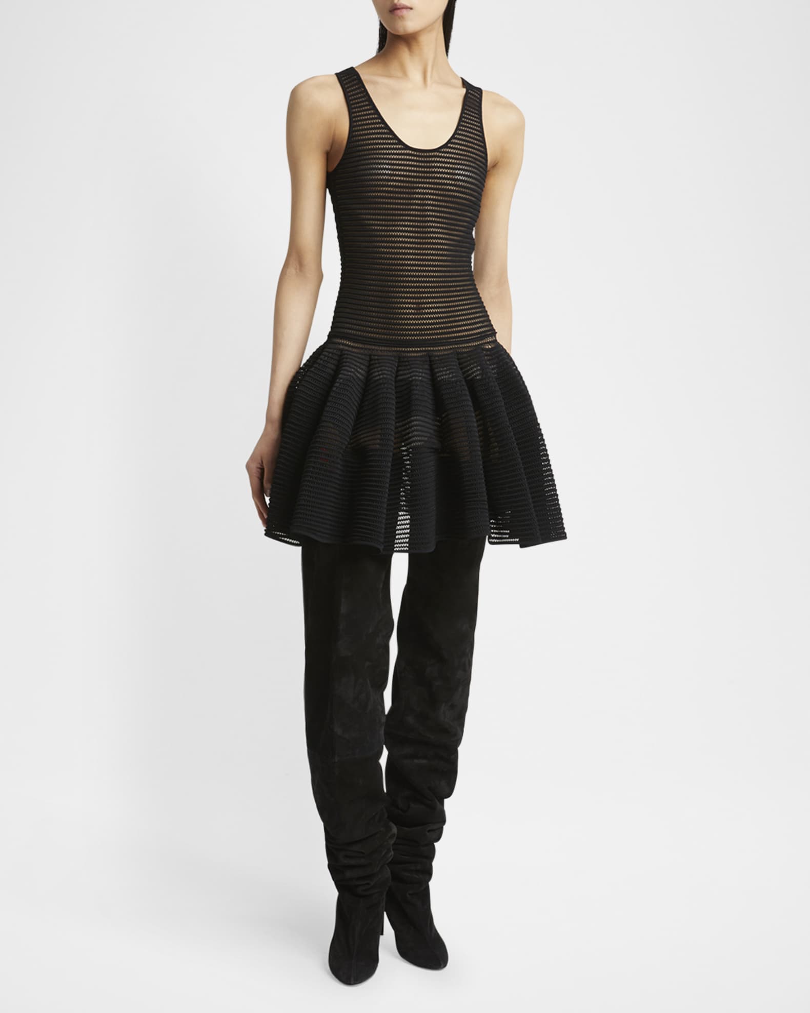 Crinoline Flared Mini Dress 1