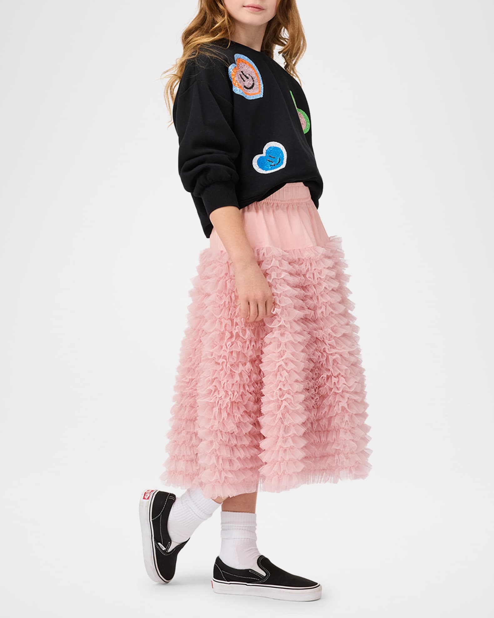 Girl's Miki Sequin-Embroidered Sweatshirt 1