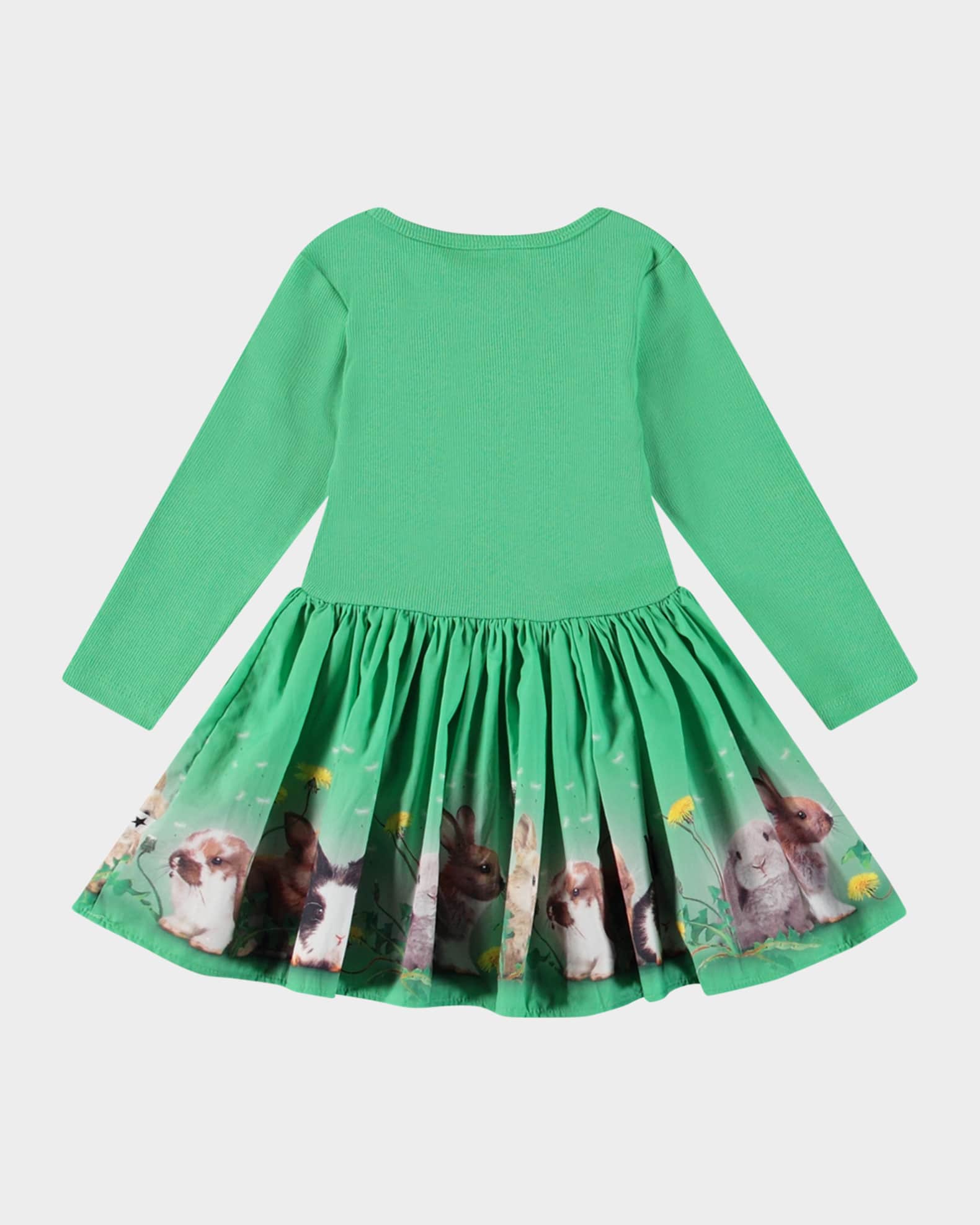 Girl's Candi Printed Long-Sleeve Dress, Size 6M-18M 1