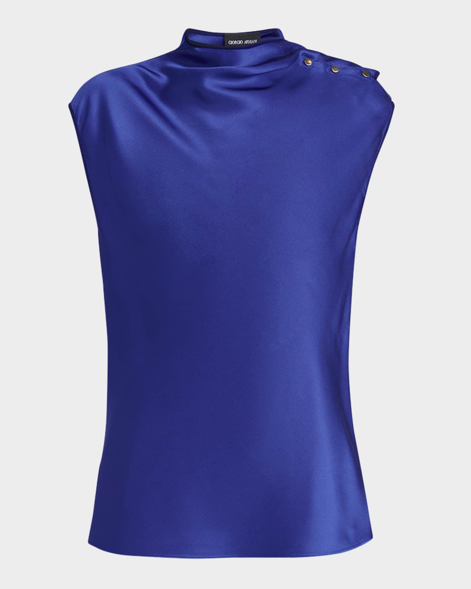Double Silk Satin Blouse 0