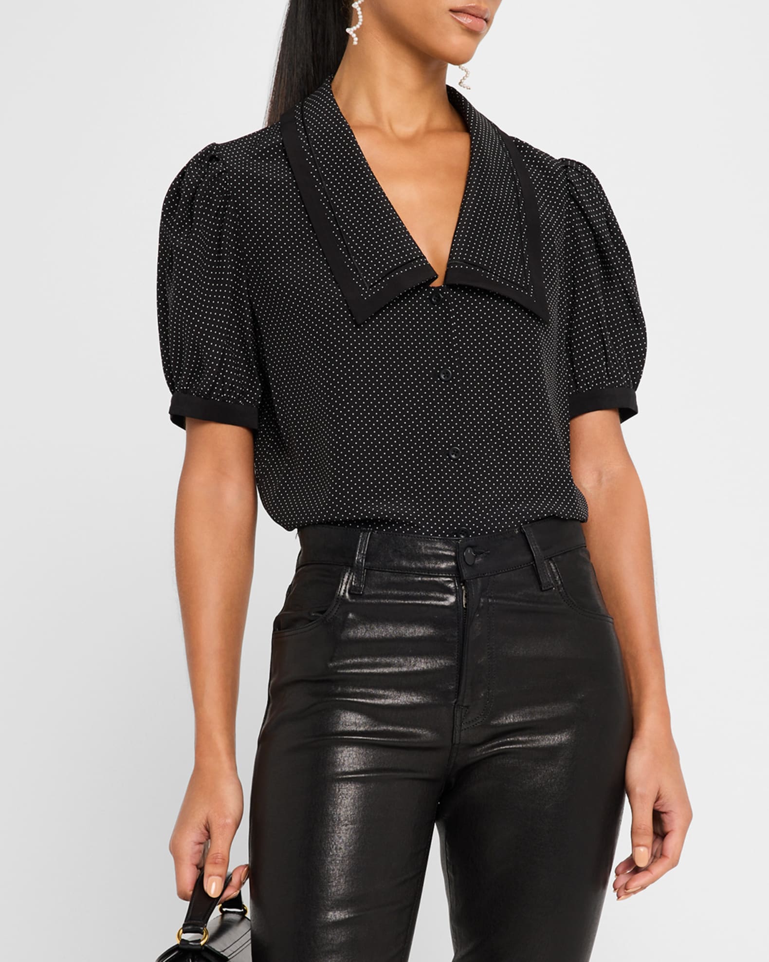FRAME ​The Polka Dot Sailor Blouse | Neiman Marcus