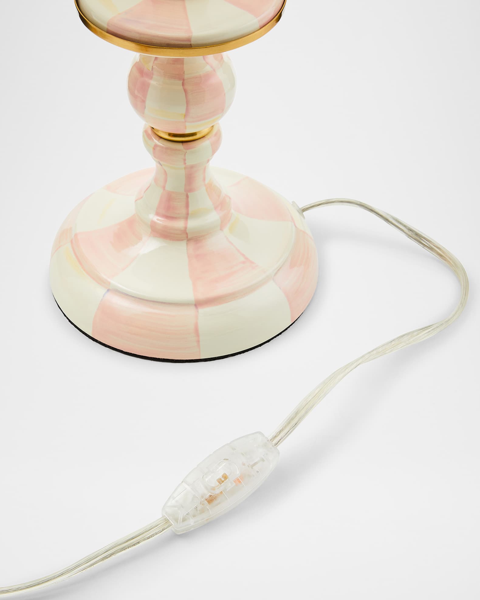 Rosy Check Candlestick Table Lamp 1