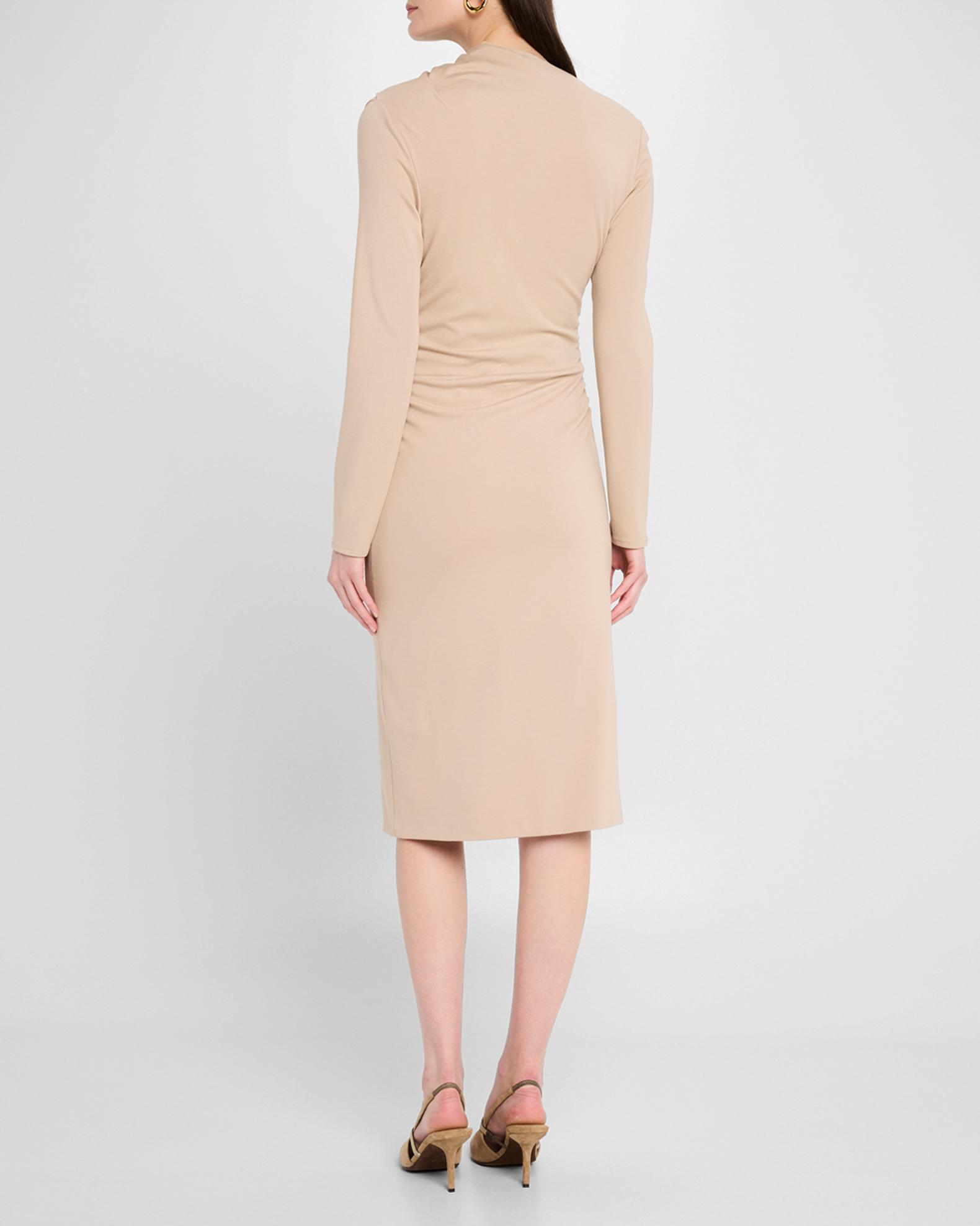 armani jersey dress Giorgio Armani Tab Front Jersey Dress