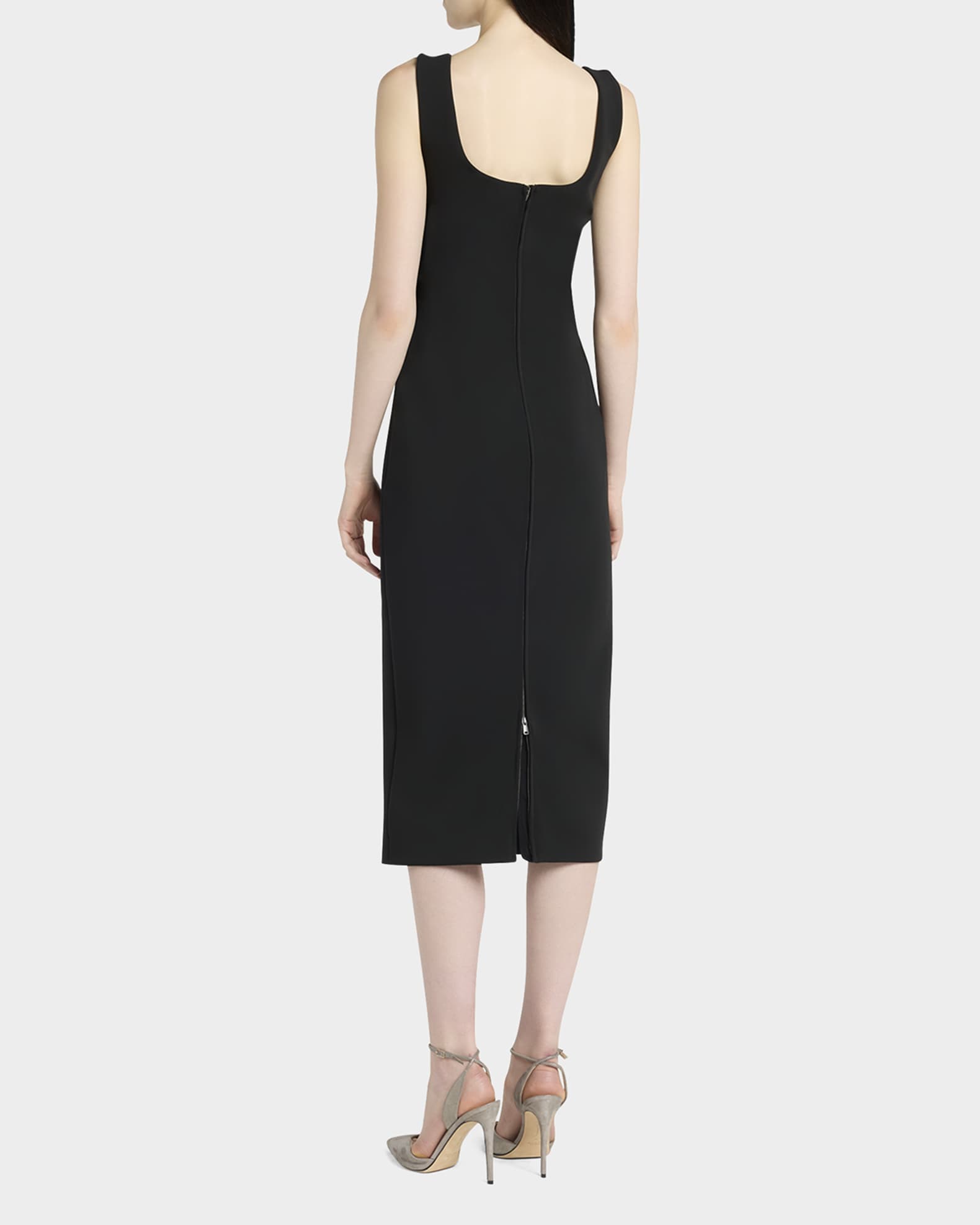 Giorgio Armani | Black Jersey sheath Dress | Women | 42