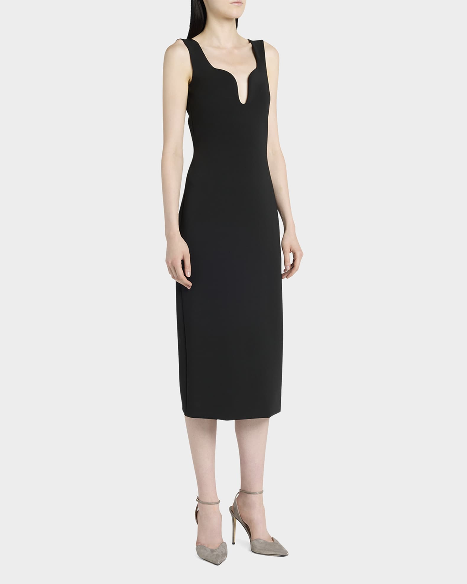 bodycon jersey midi dress Gisele Bodycon Long-sleeved Jersey Midi Dress in Black – Bisou Bisou