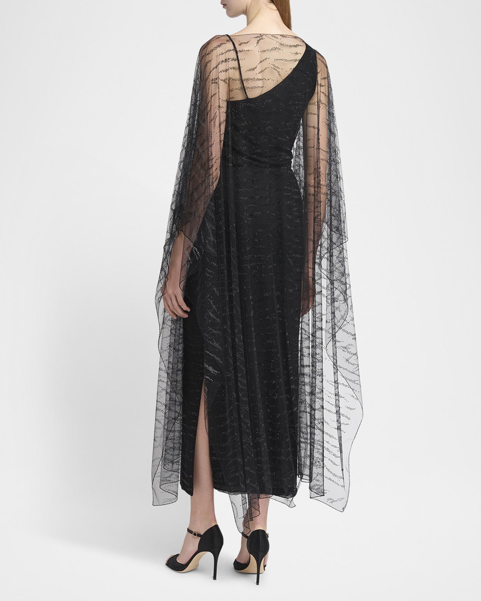GIORGIO ARMANI × Neiman Marcus 別注ロングロート Giorgio Armani Crystal Embellished Sheer Long Cape | Neiman Marcus