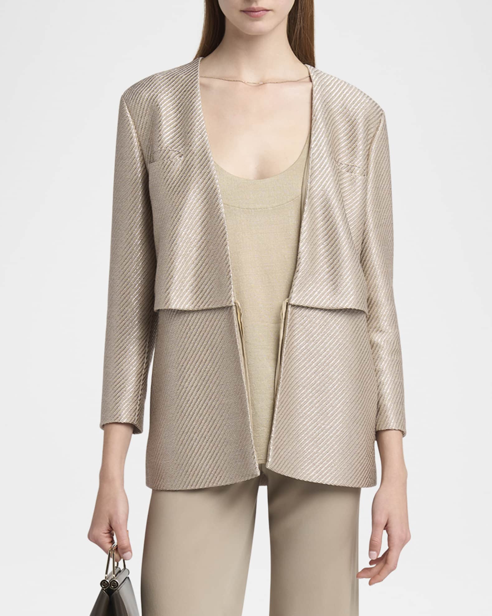 ジャケット GIORGIO ARMANI Jersey blazer with all-over sequins Jersey blazer with all-over sequins GIORGIO ARMANI - Nugnes1920