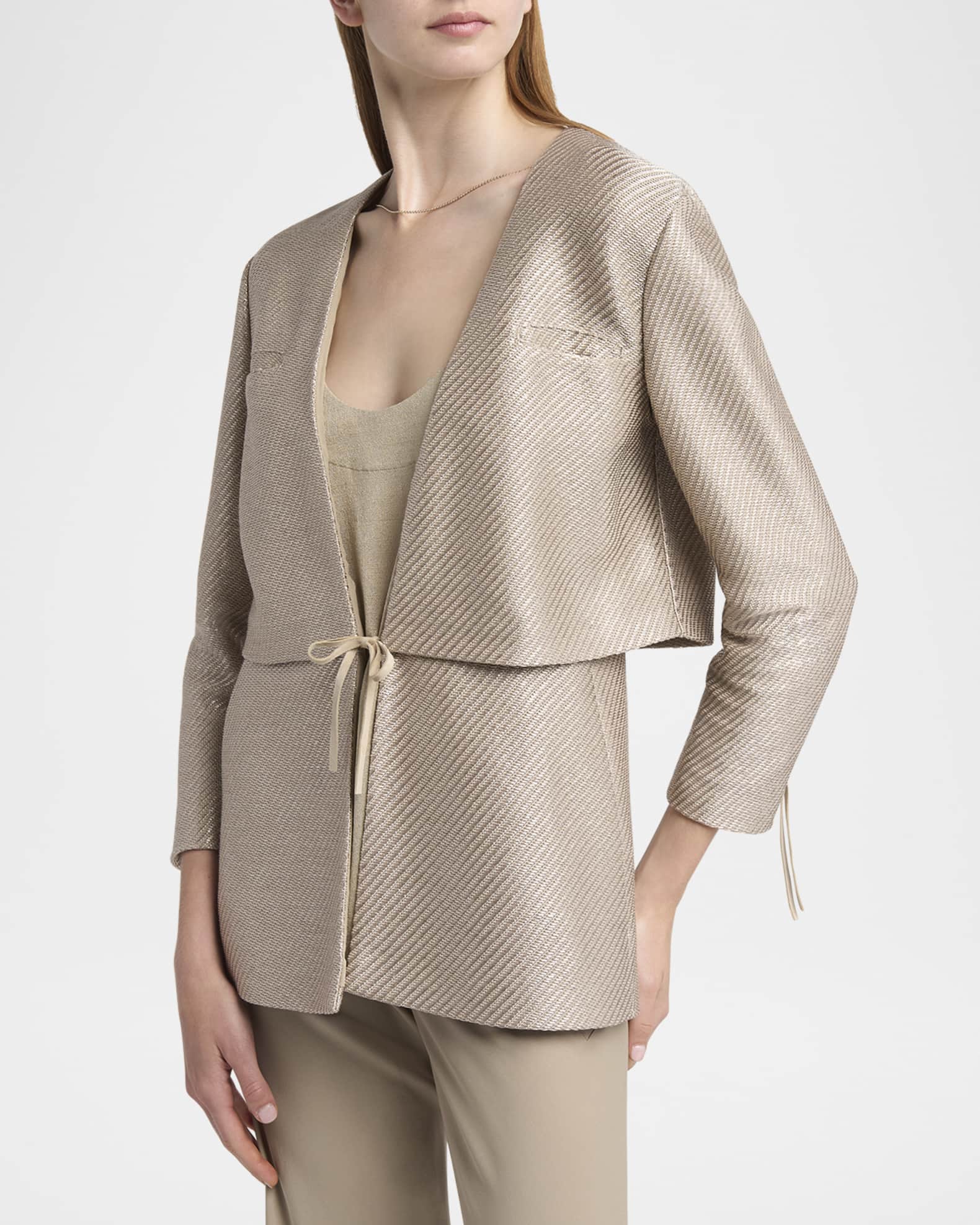Emporio Armani sheer frills jacket イタリア製 Emporio Armani sheer frills jacket イタリア製 Emporio Armani