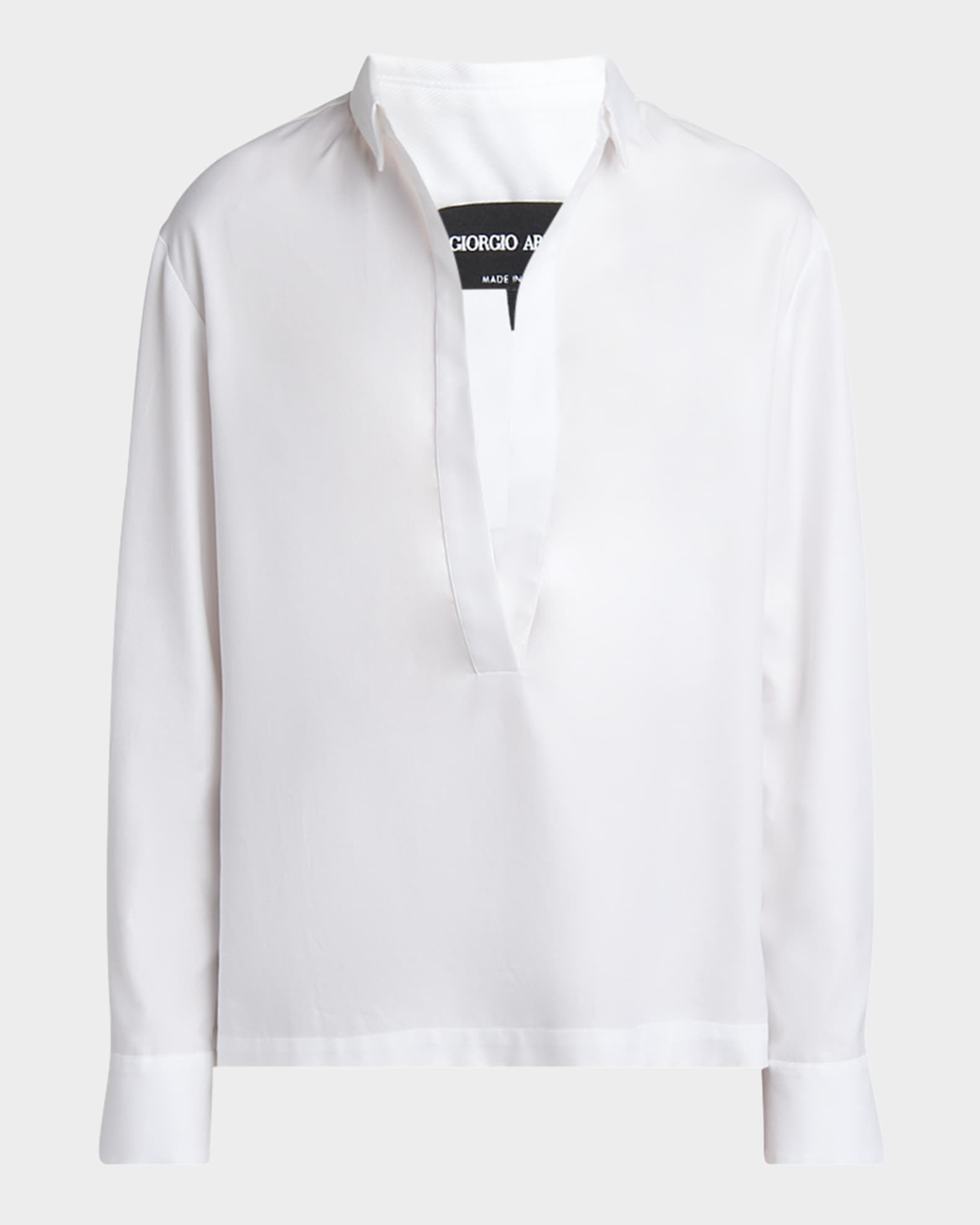 Cotton Twill Tunic Blouse 0