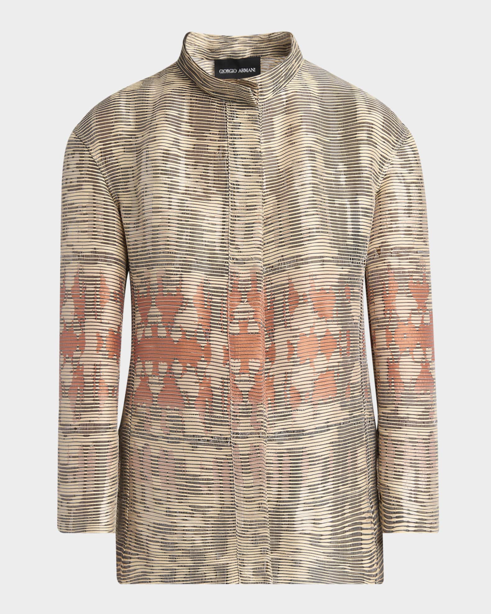 Tiger Jacquard Blazer Jacket 0