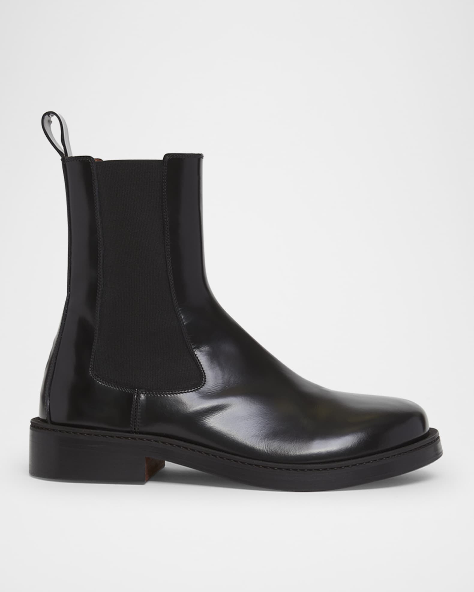 Alexander Mcqueen Leather Chelsea Boots Black