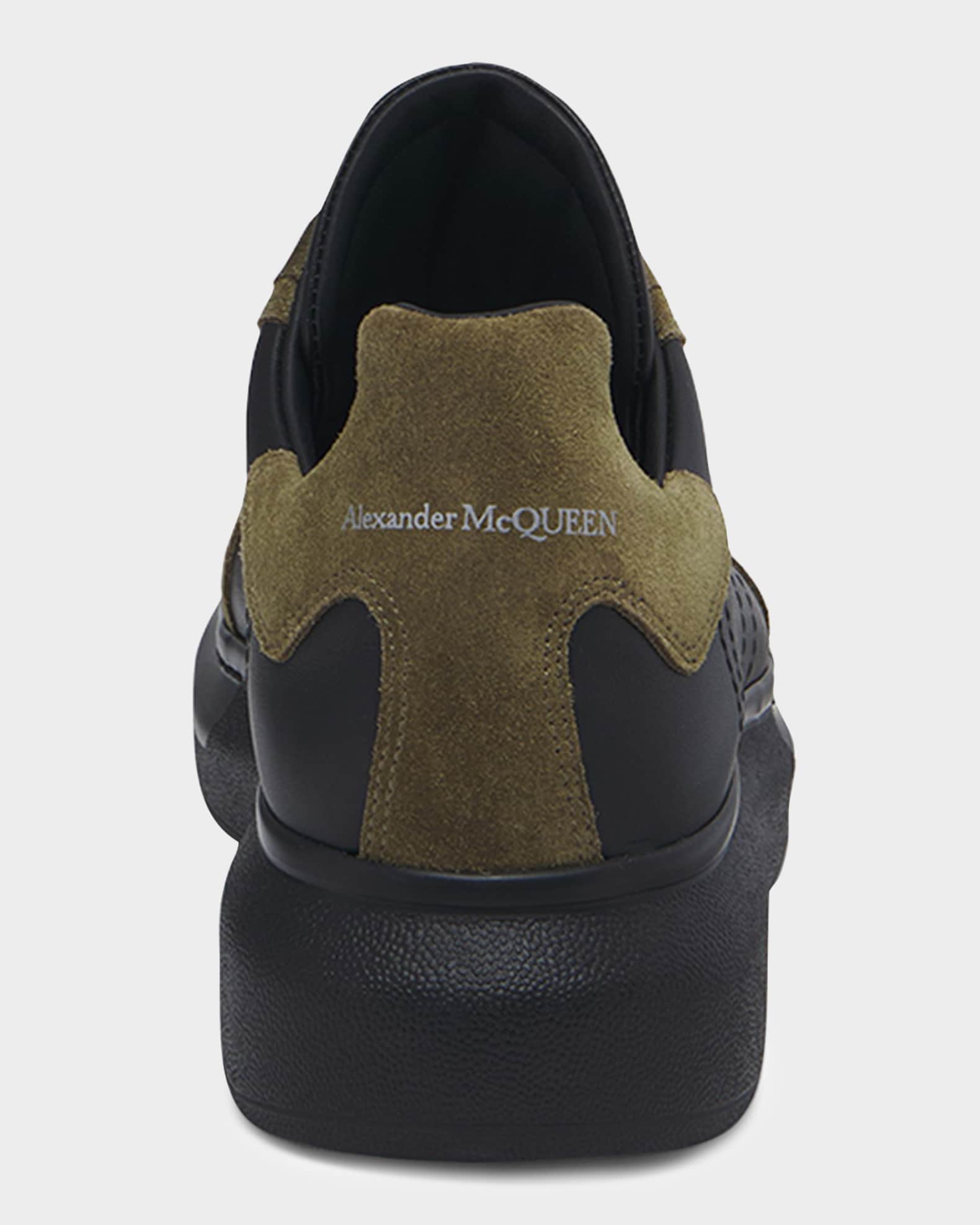 スニーカー Alexander Mcqueen Oversized Calfskin Sneakers With Suede Alexander McQueen Oversized suede sneakers Alexander McQueen