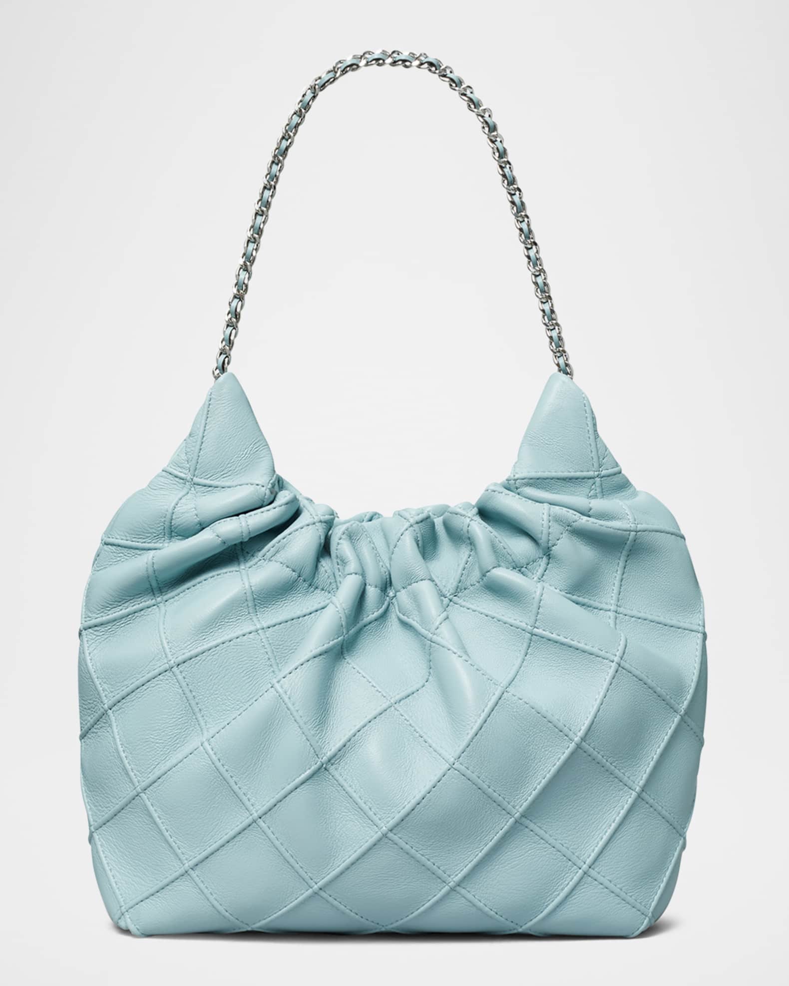 Fleming Mini Quilted Leather Hobo Bag