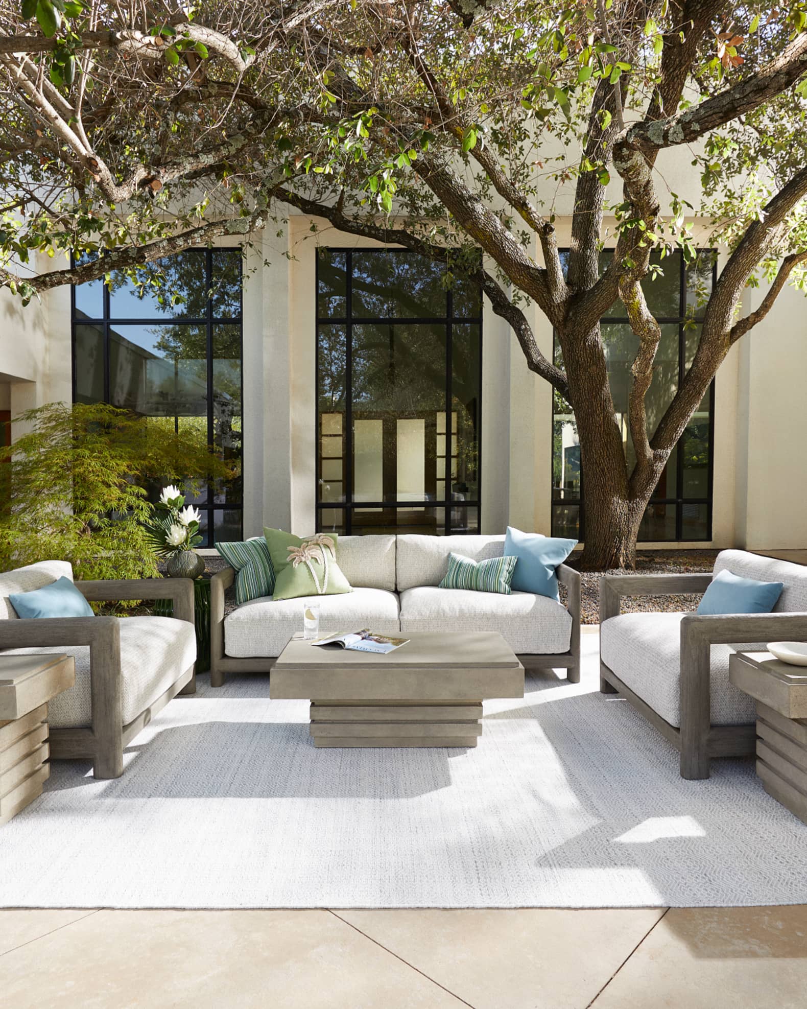 Stacked Outdoor Coffee Table 1