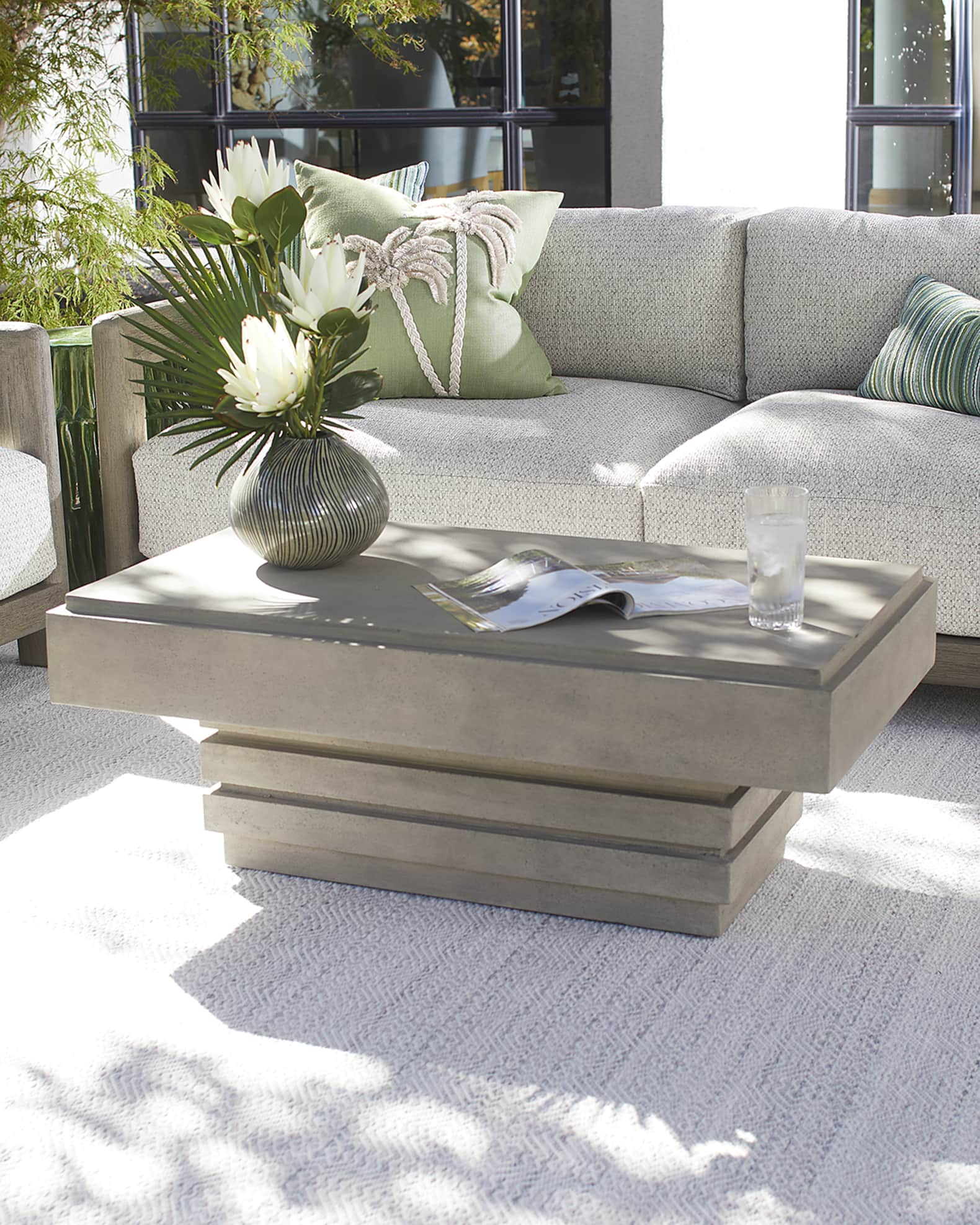 Stacked Outdoor Coffee Table 0