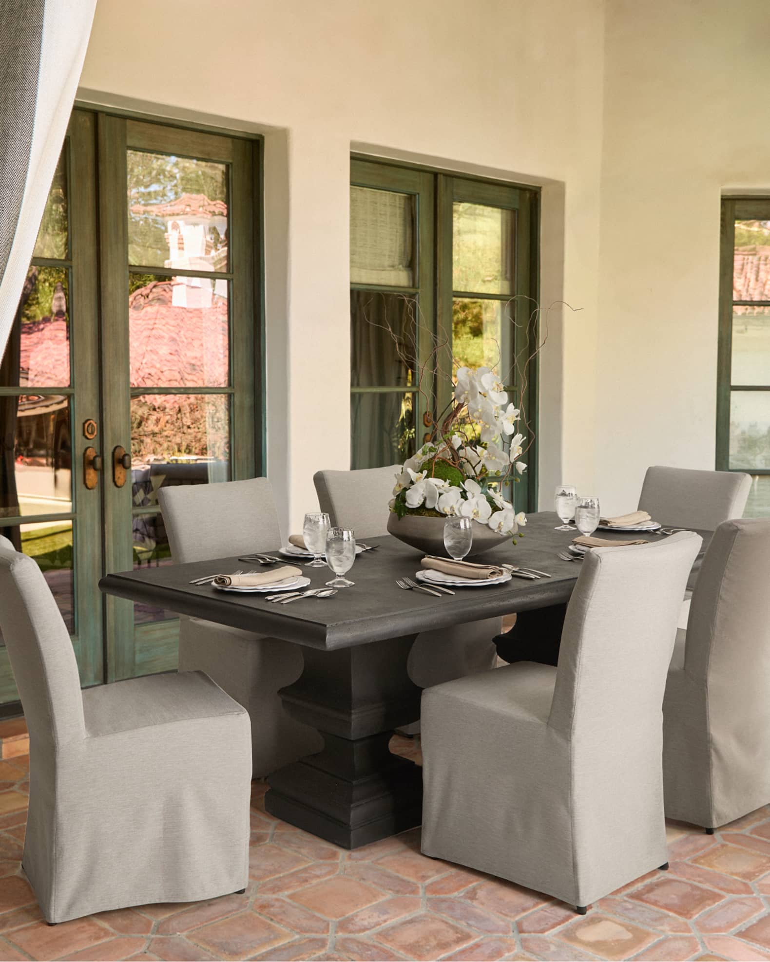 Alexandra Urn Base Outdoor Dining Table 1