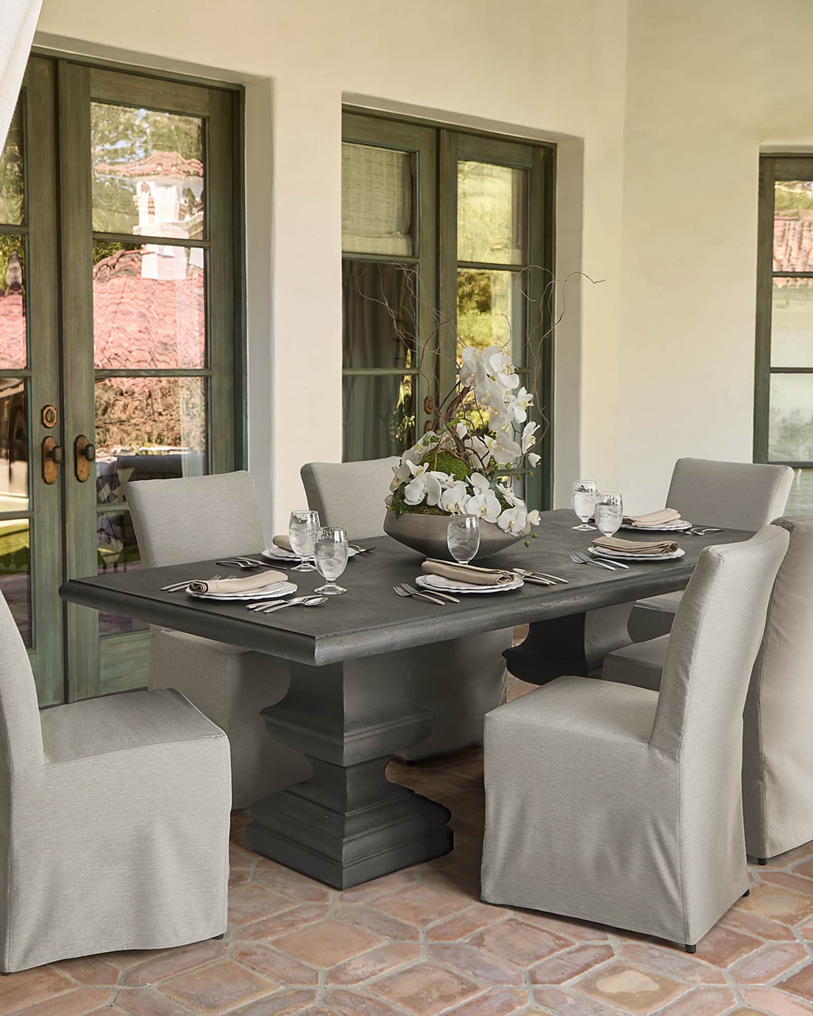 Alexandra Urn Base Outdoor Dining Table 0