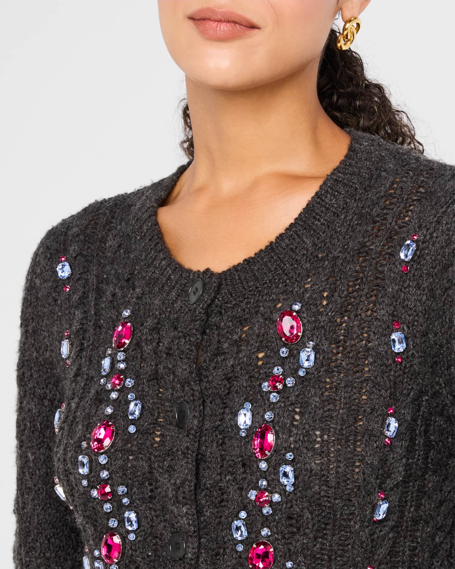 45rpm☆40s 50s 復刻 サガラ刺繡 レタードニット☆アワードセーター