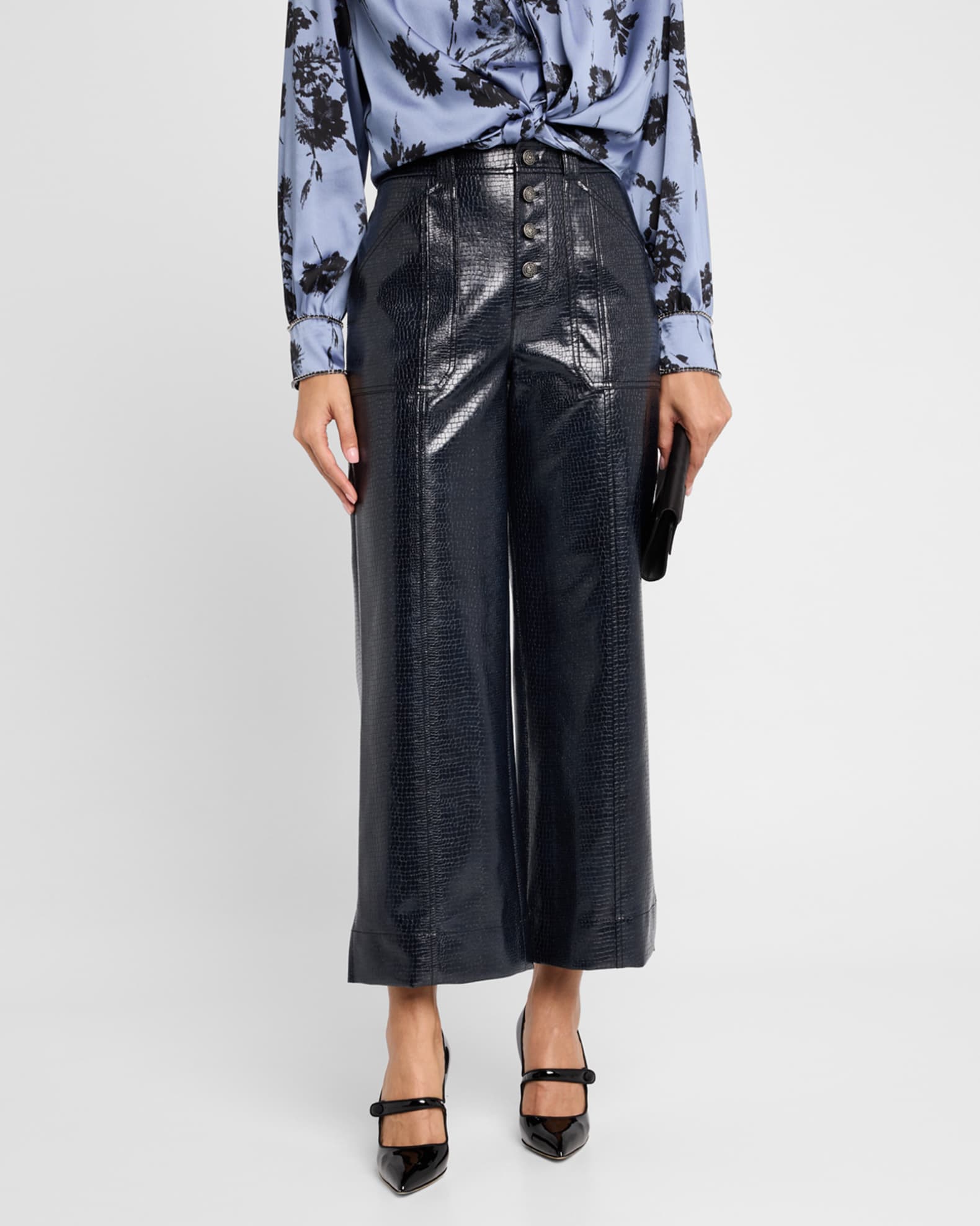 Cinq a Sept Benji Vegan Leather Pants | Neiman Marcus