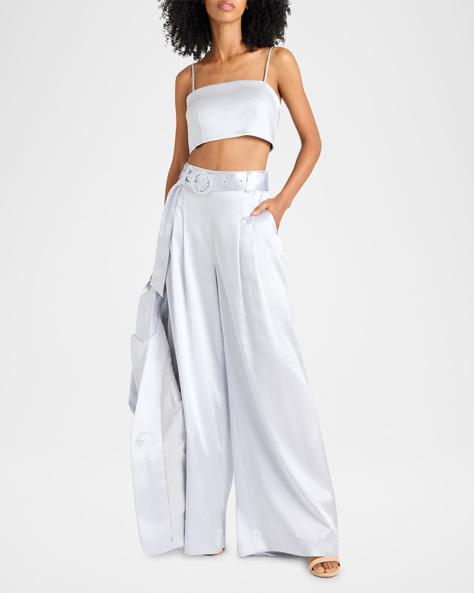 Nikki Satin Crop Top 1