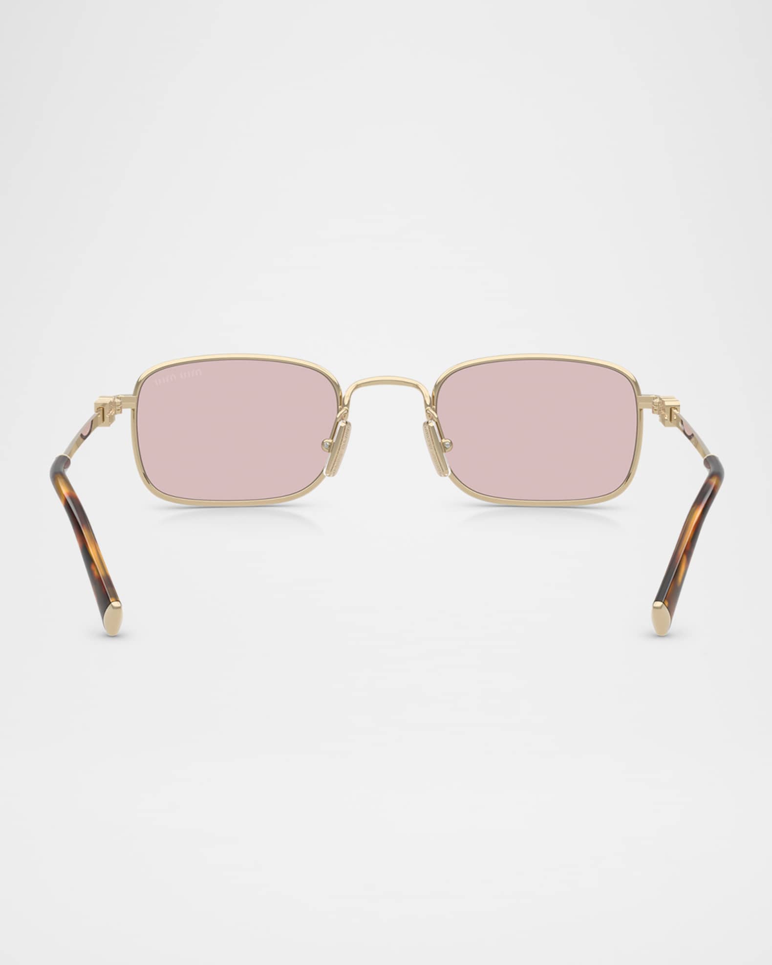 MIU MIU スクエアフレムサンクラス MUA53S ZVN60O Miu Miu MU A53S ZVN60O Sunglasses - US