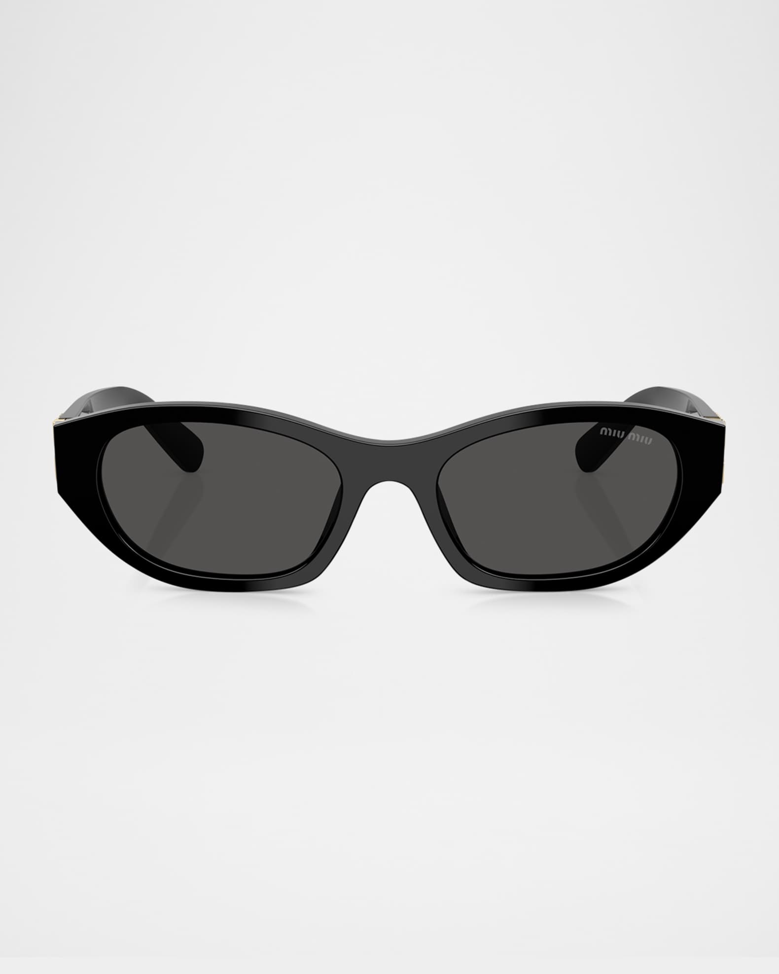 Miu Miu MUA03SF Acetate Oval Sunglasses | Neiman Marcus