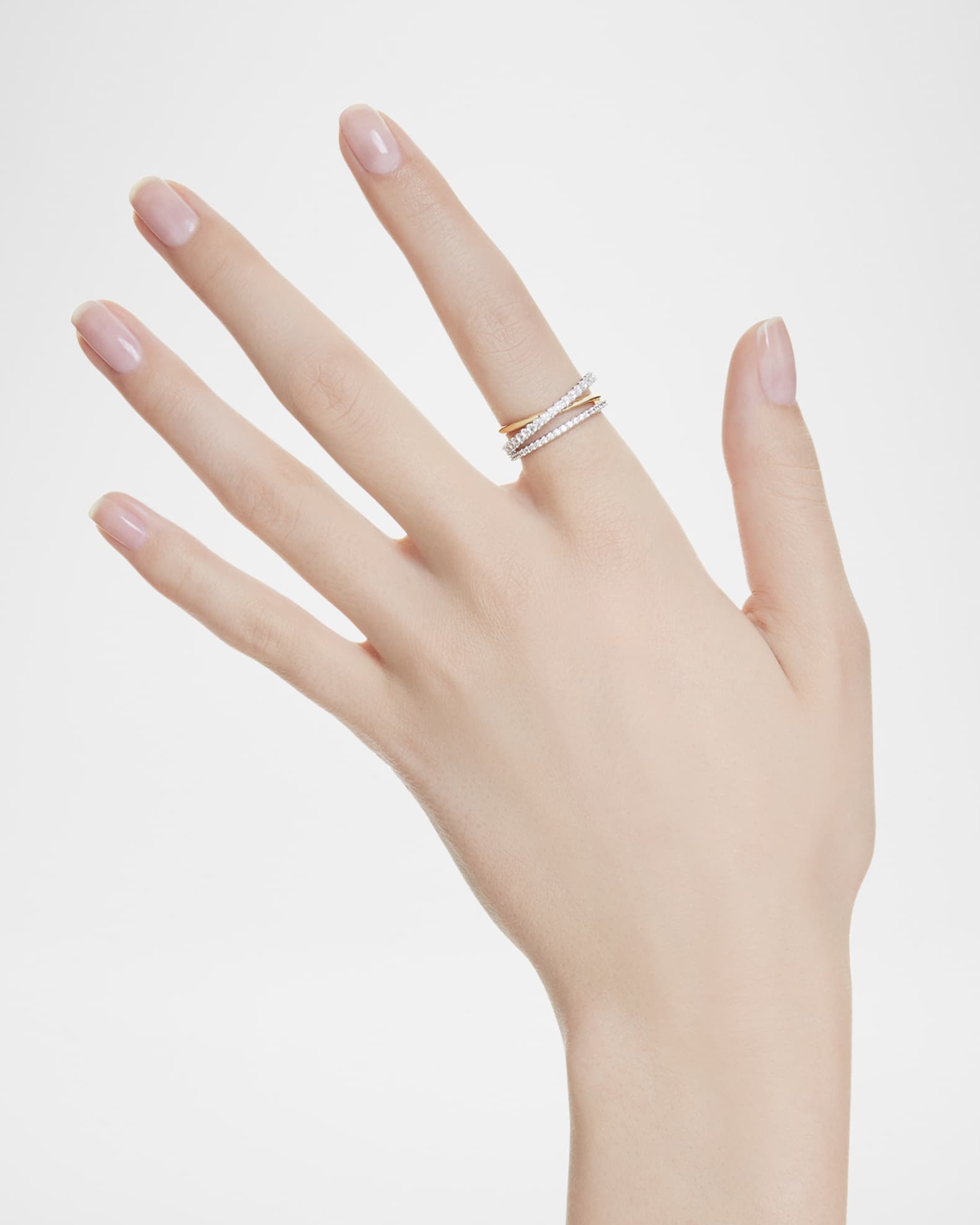 Swarovski Hyperbola Ring Silver White