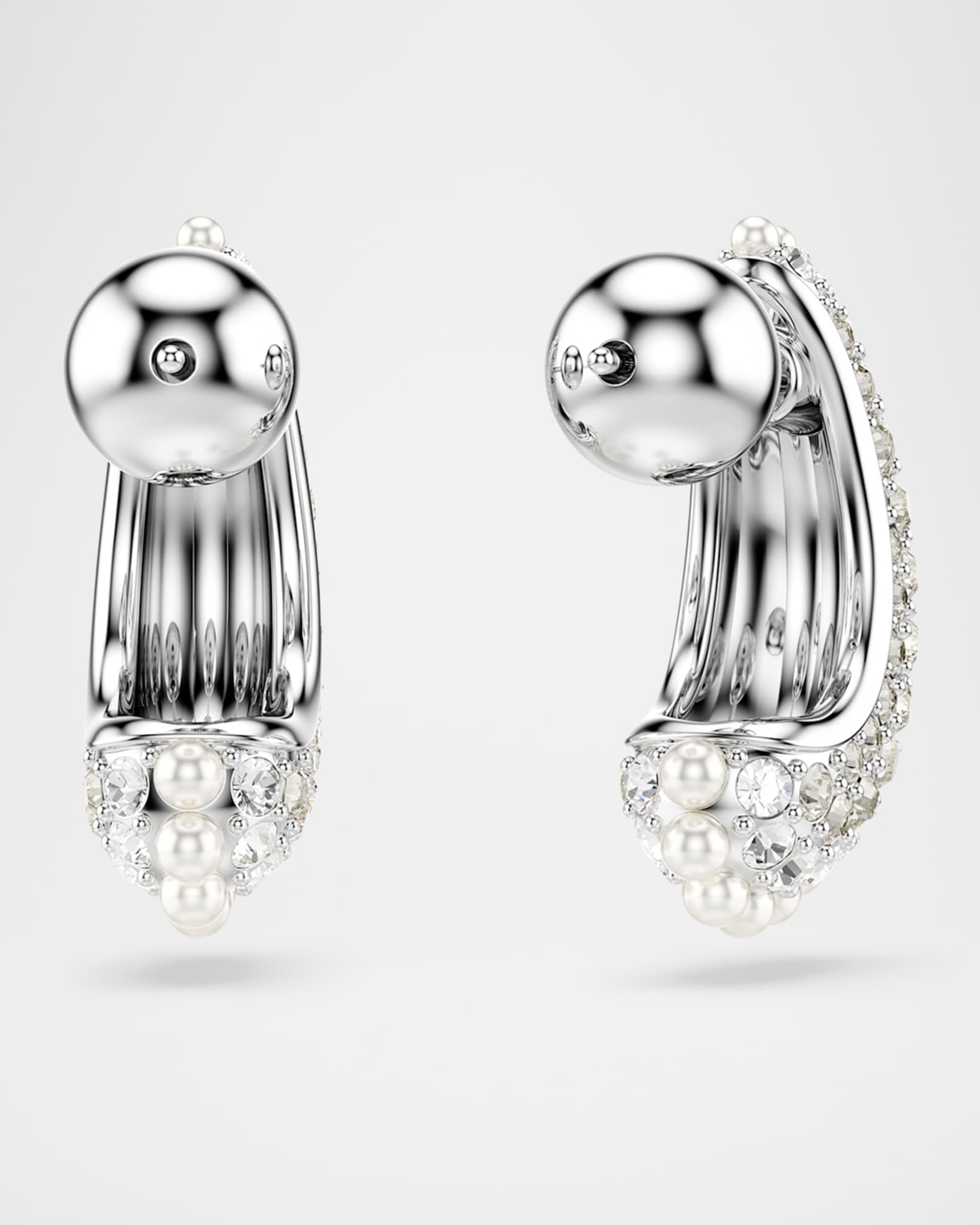 SWAROVSKI Sublima Rhodium-Plated Crystal Pearl and Pave