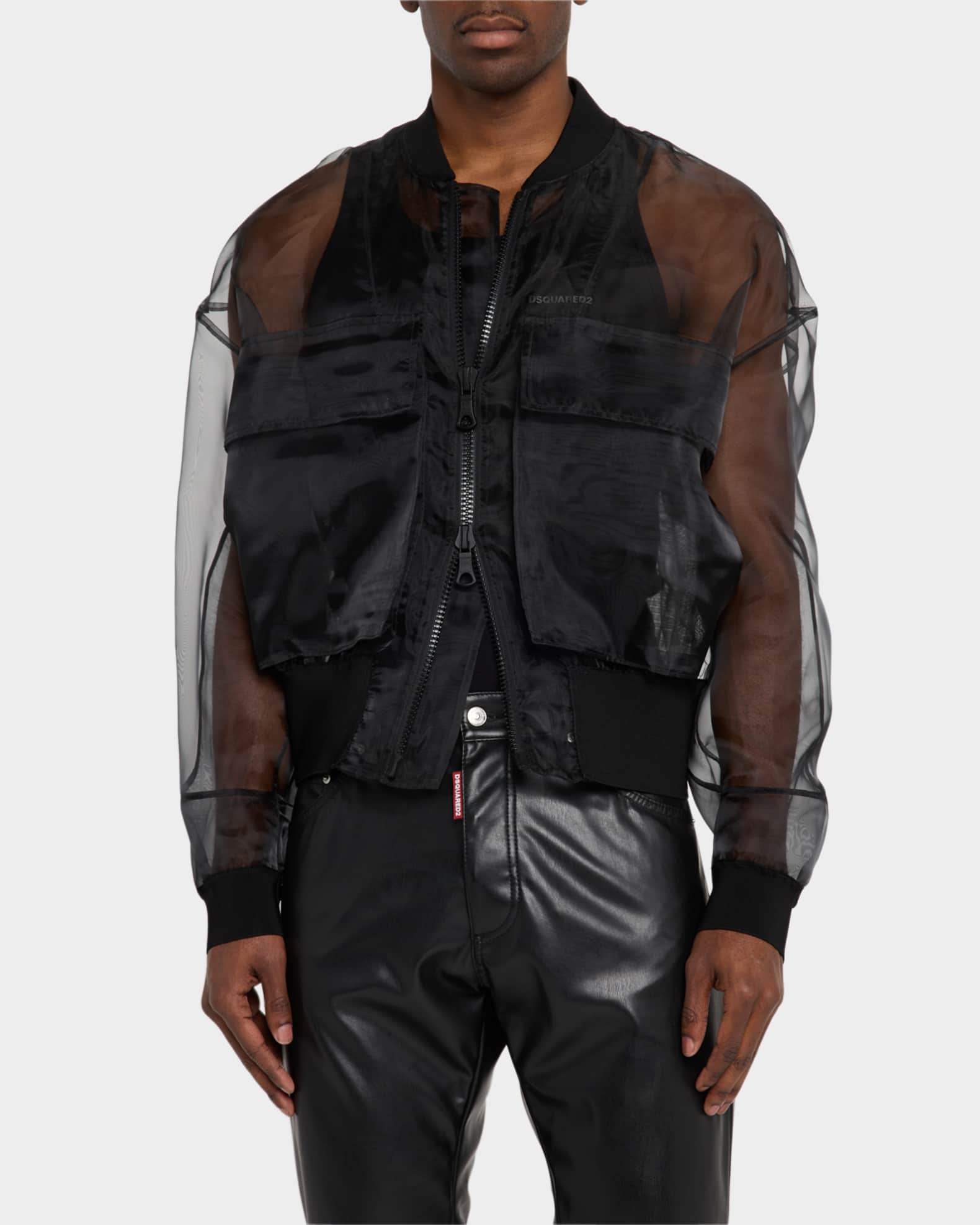 Men's X-Ray Sheer Bomber Jacket