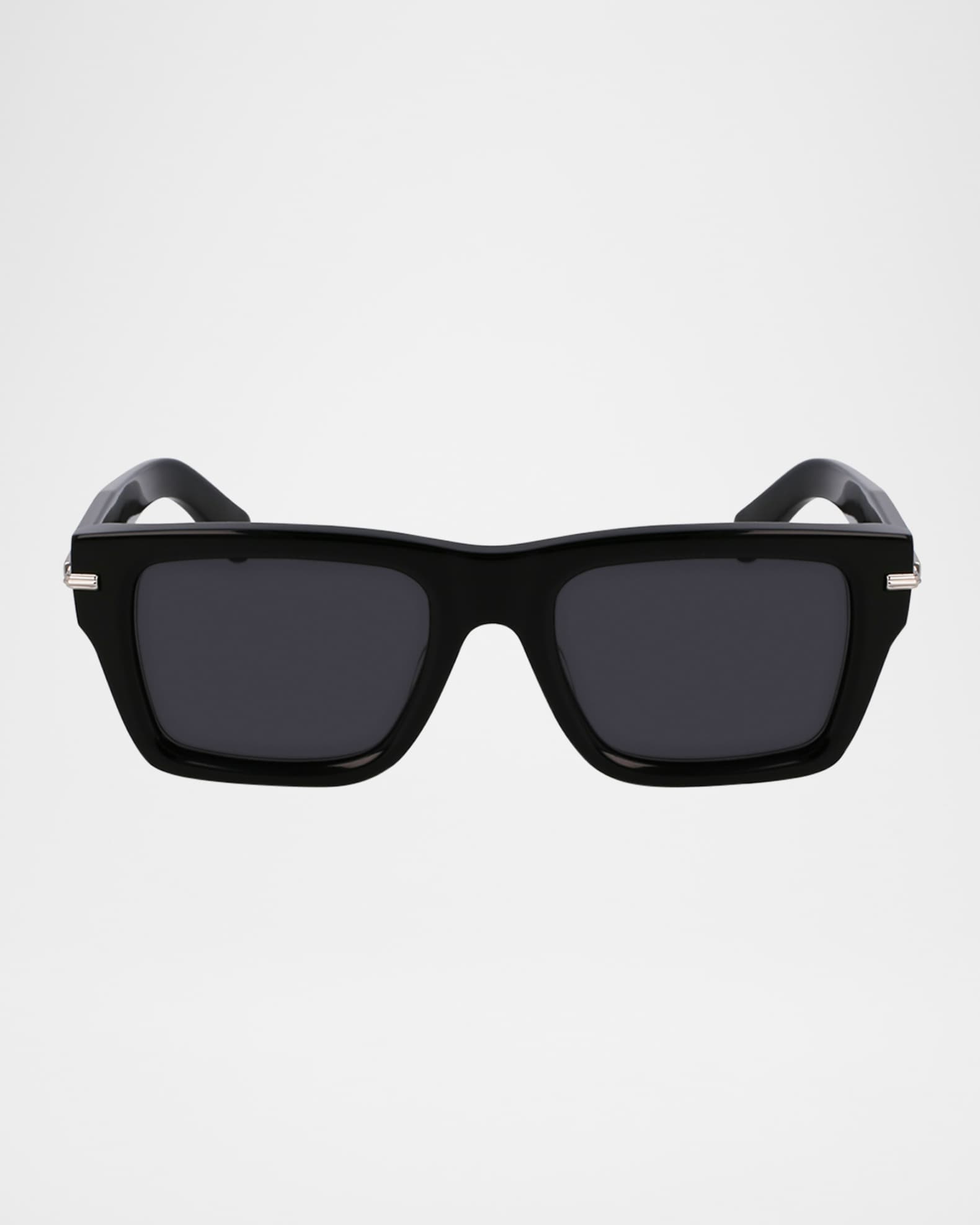 Men's Prisma Modified Acetate Rectangle Sunglasses 0