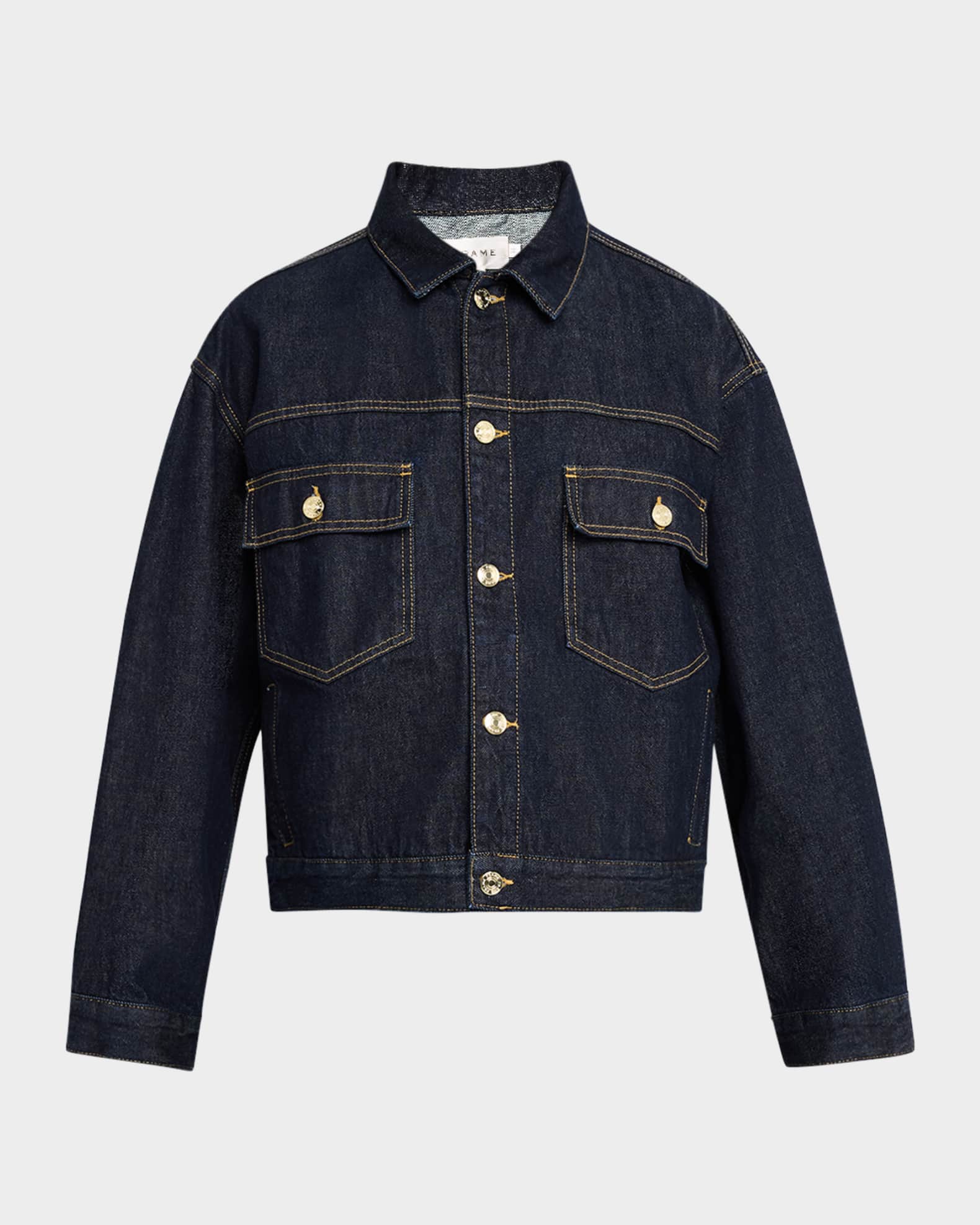 Neiman marcus jean jacket outlet