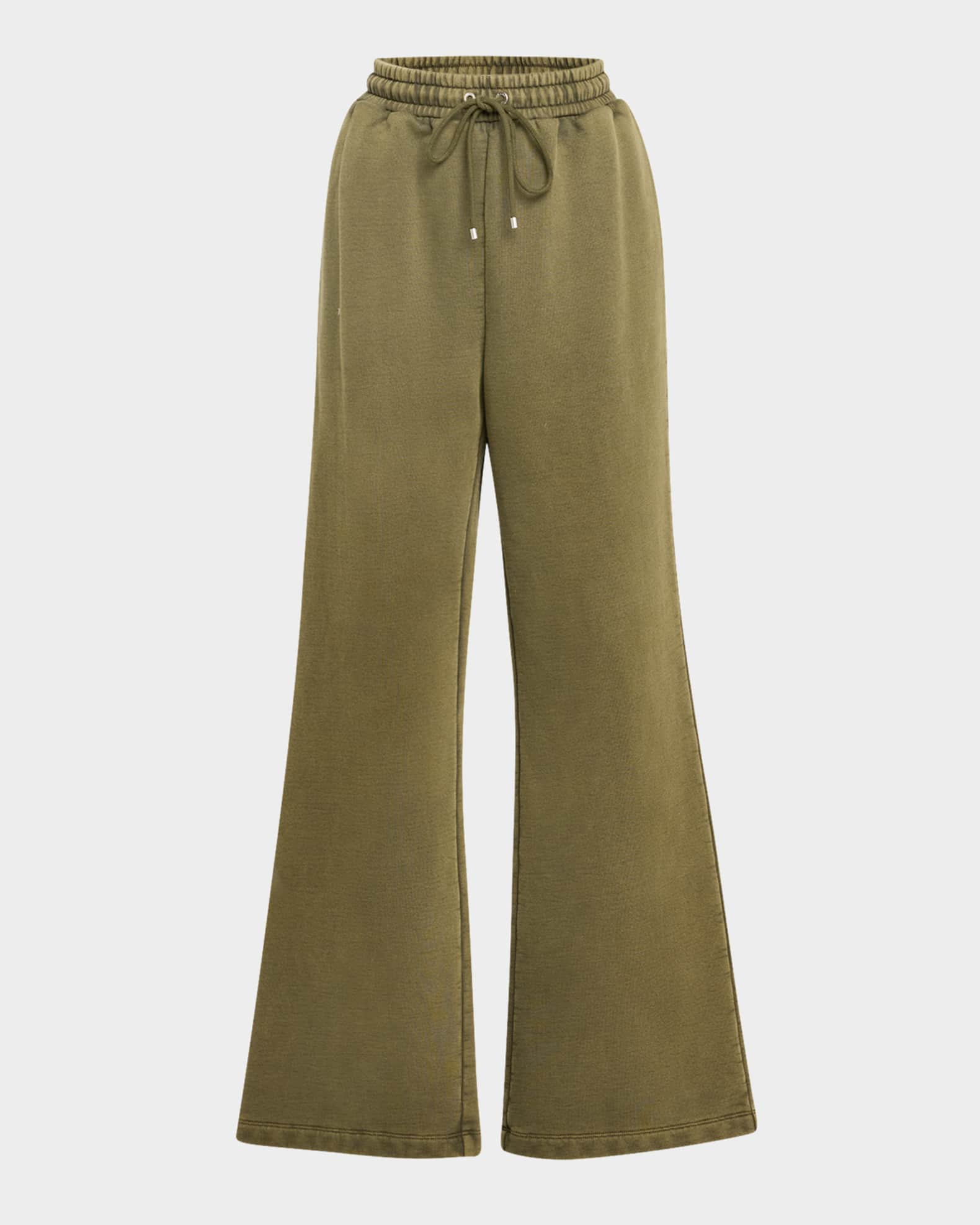 Drawstring Flare Sweatpants  0