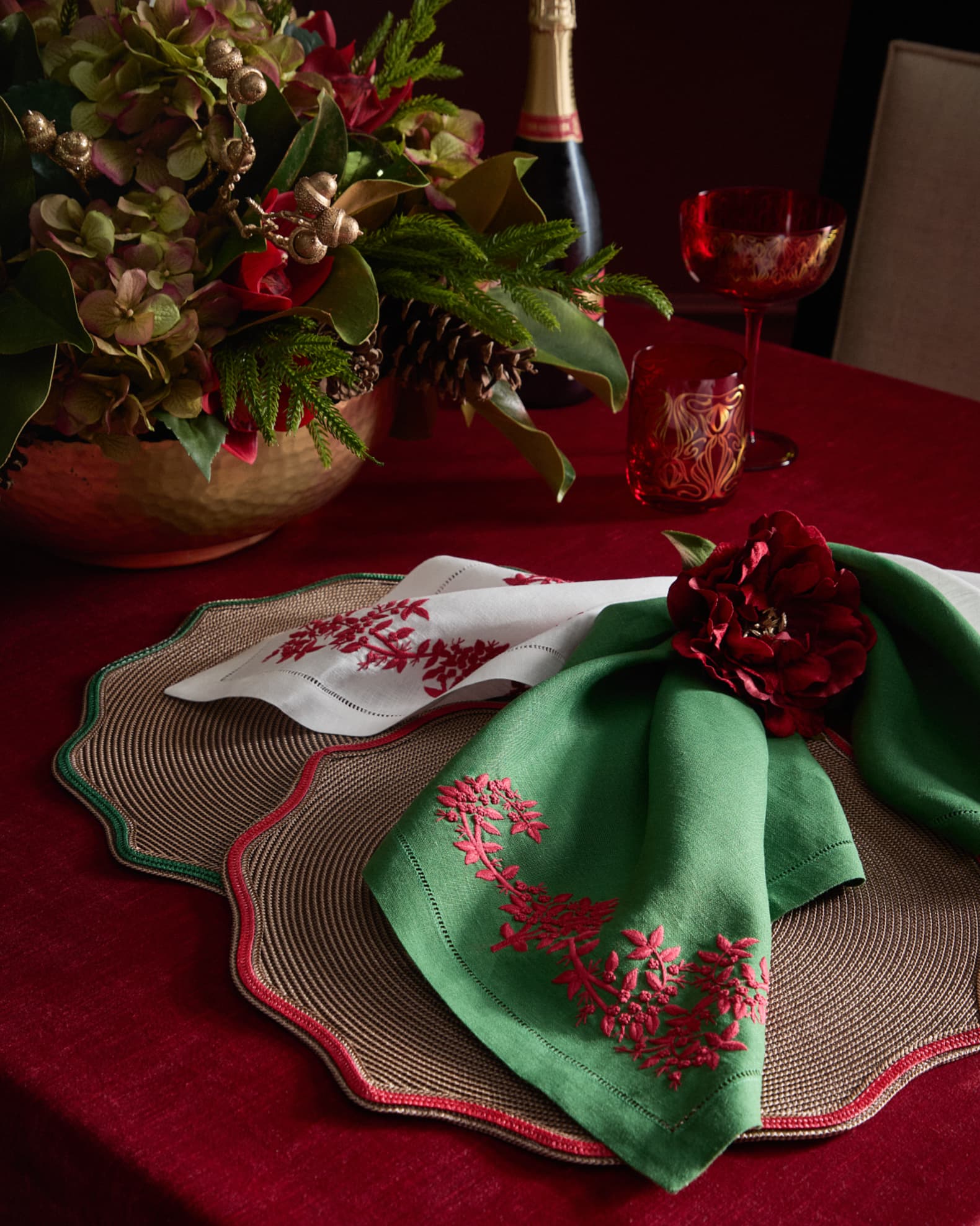 Peony napkin rings shop