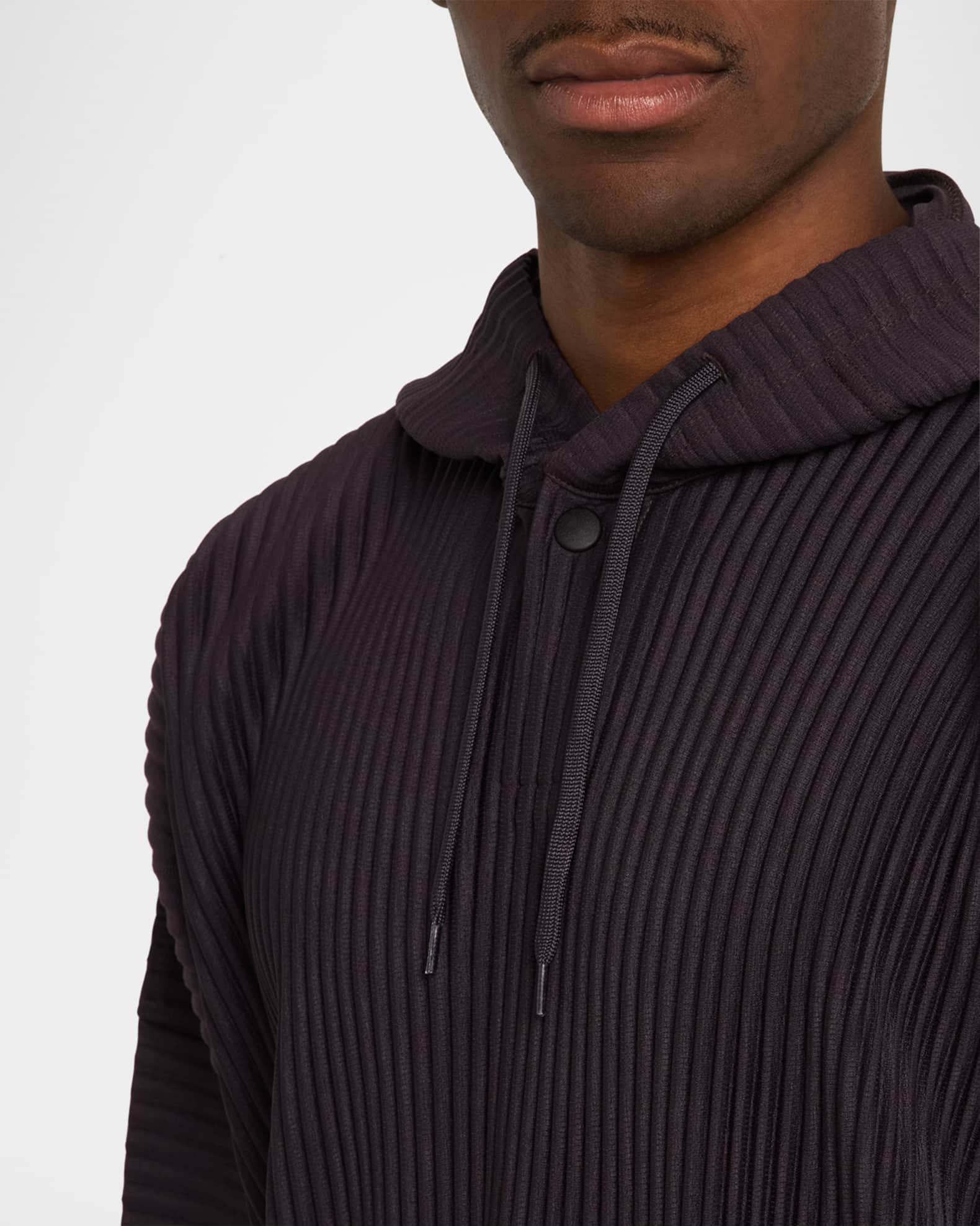 Homme Plisse Issey Miyake Men's Pleated Hoodie | Neiman Marcus