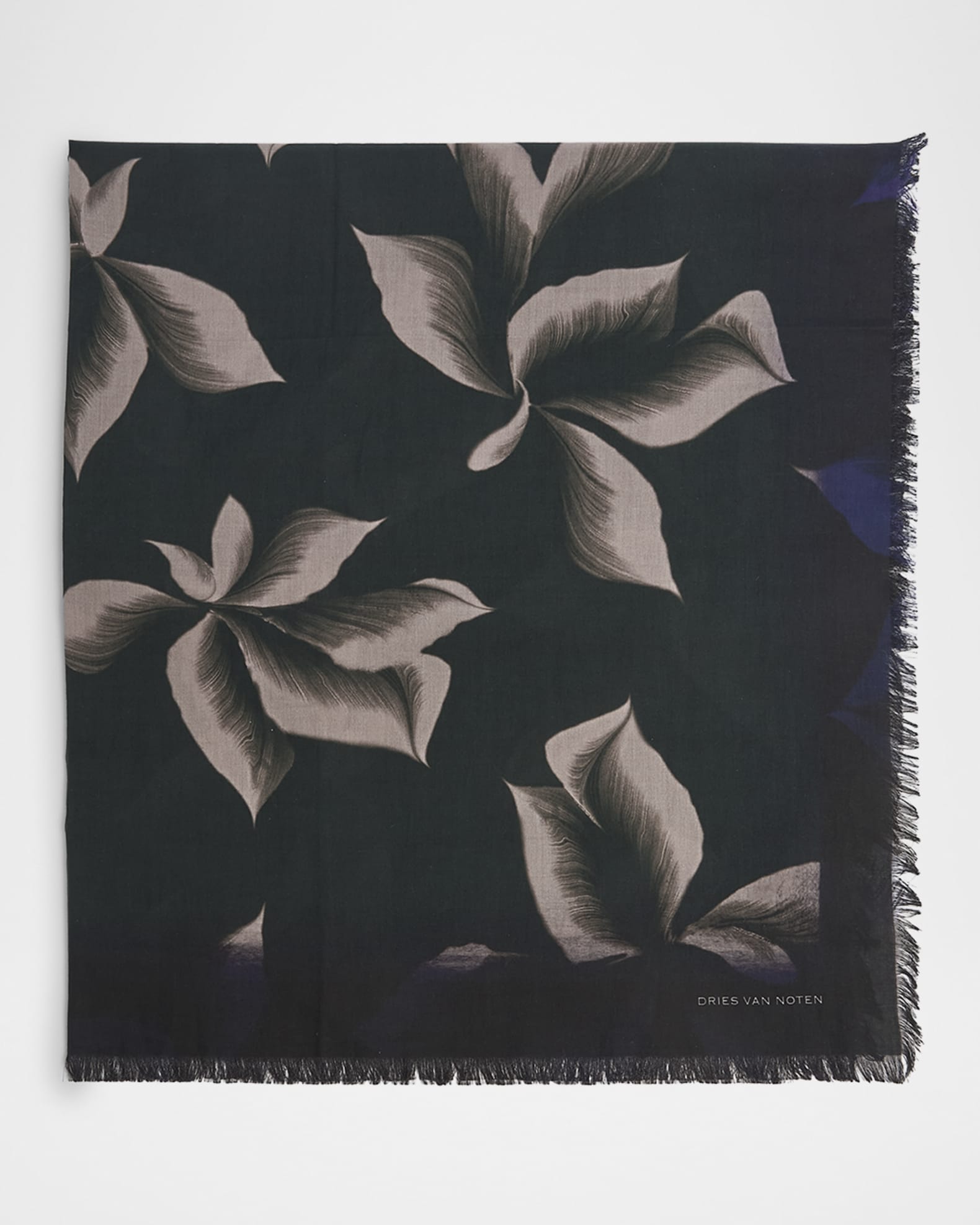 Men's Cotton Suminagashi Petals Scarf 0