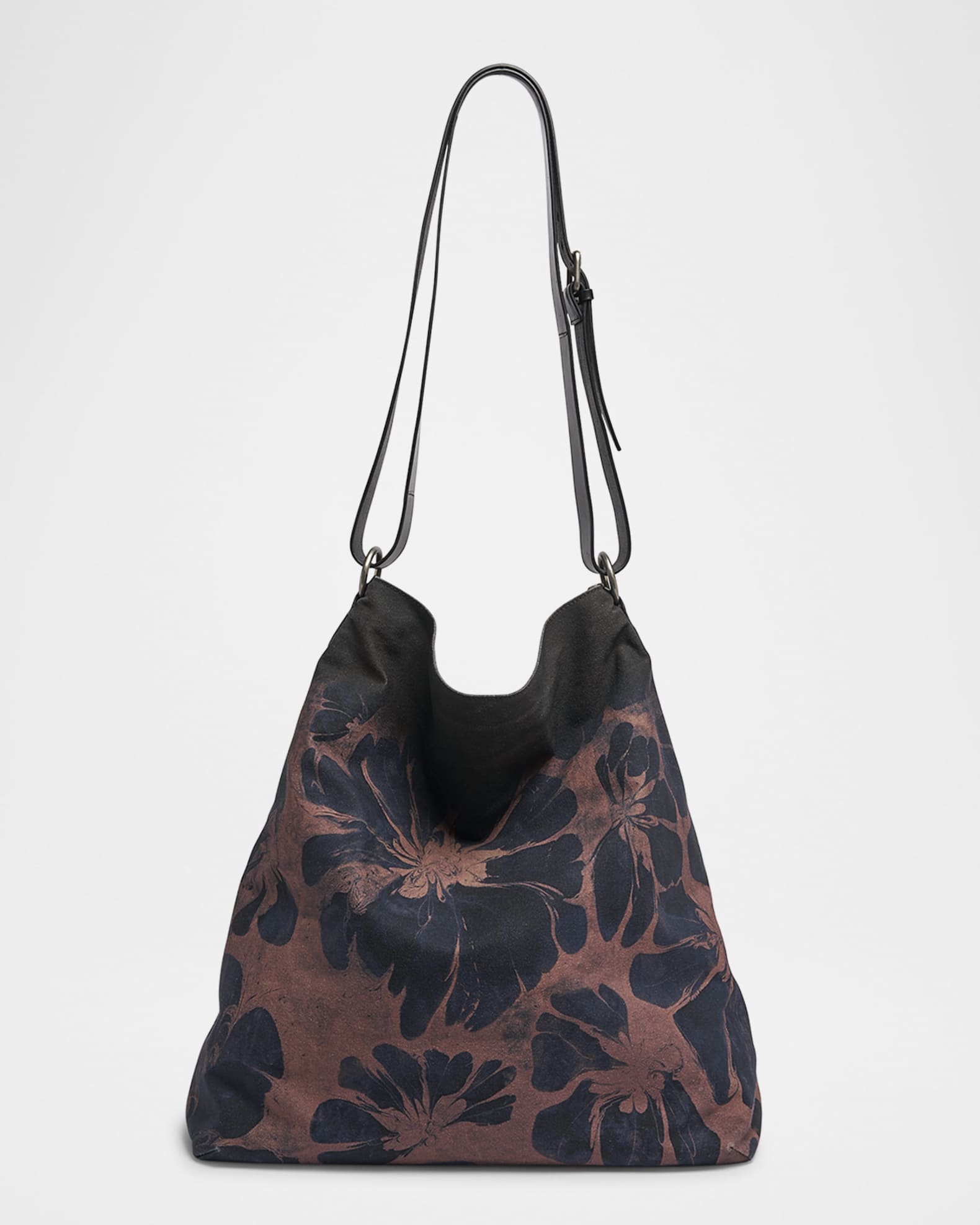 Dries Van Noten Men's Floral Canvas Tote Bag | Neiman Marcus