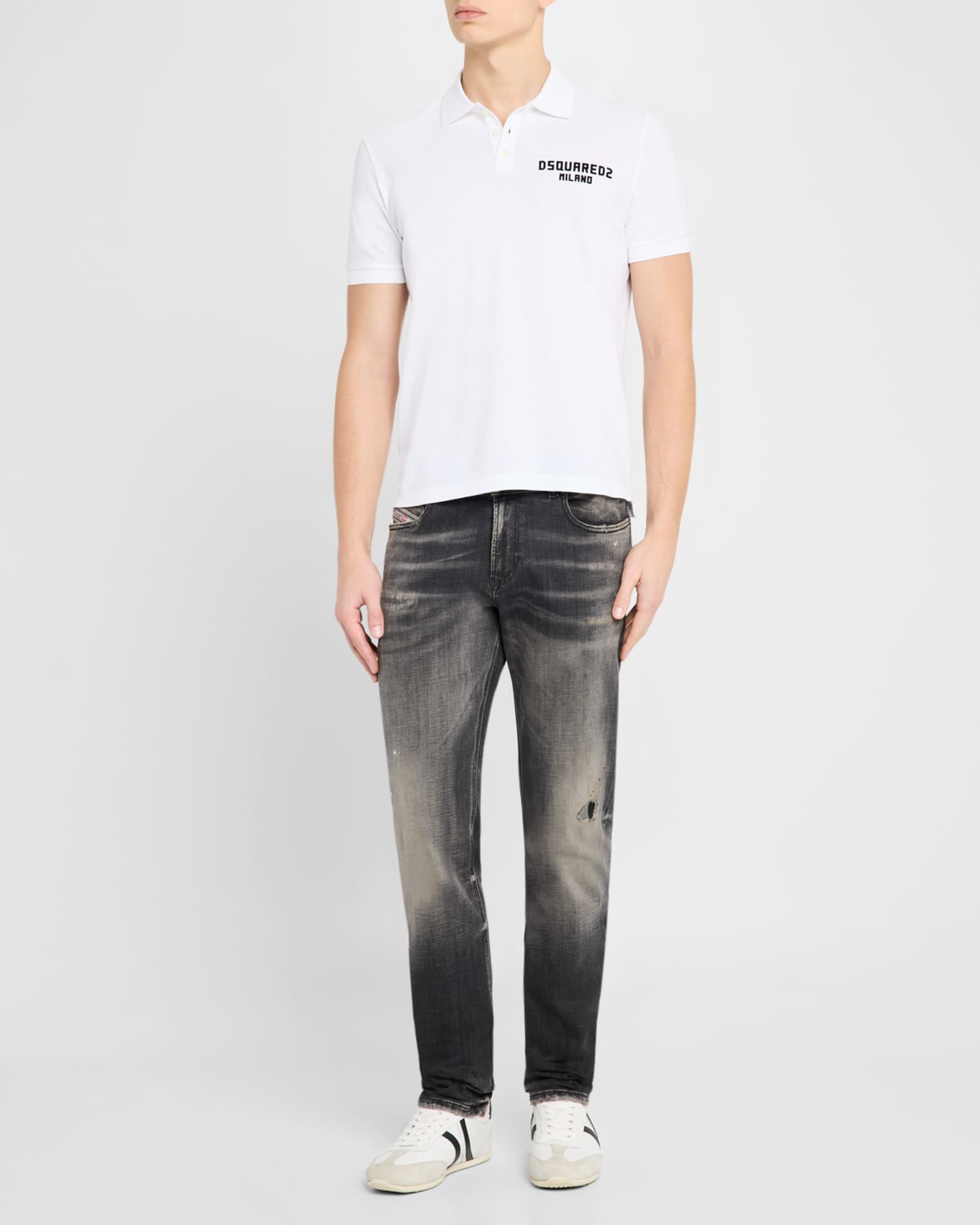 Dsquared2 Men's Tennis Fit Polo Shirt | Neiman Marcus