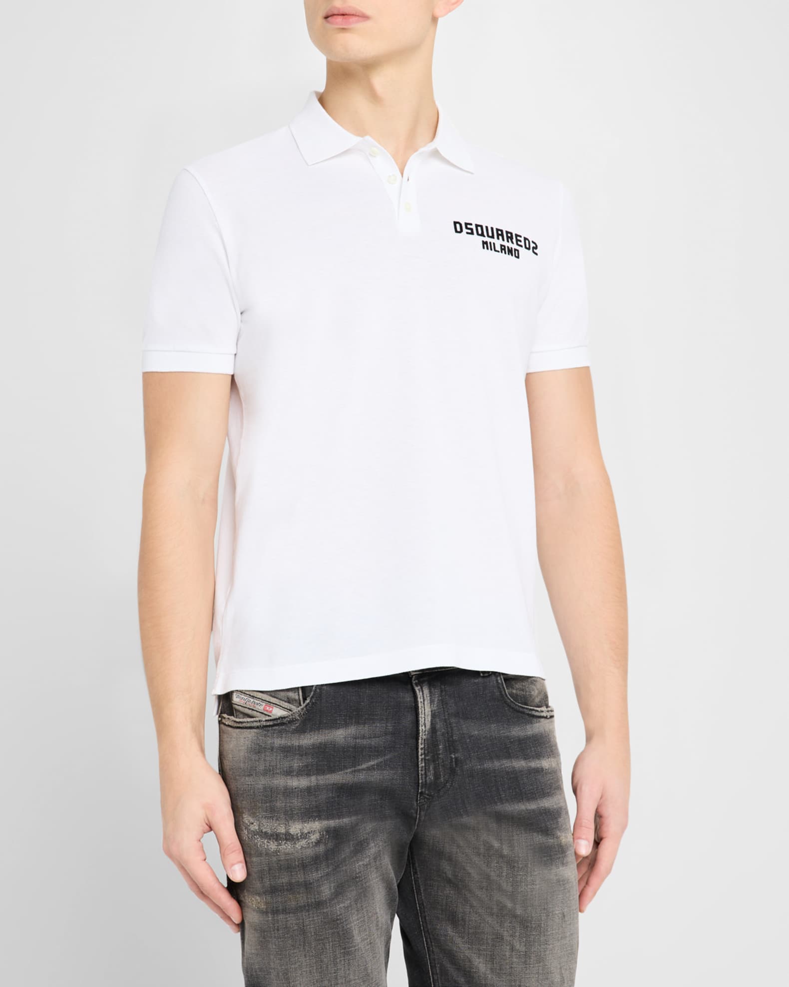 Dsquared2 Men's Tennis Fit Polo Shirt | Neiman Marcus