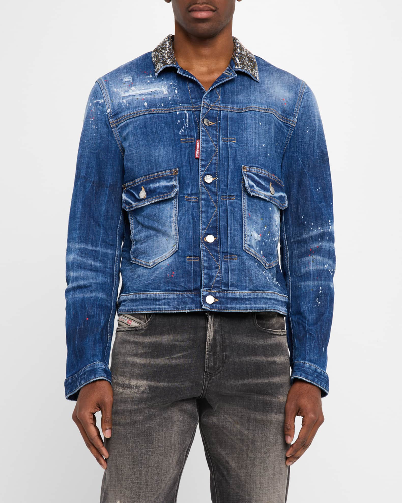 Dsquared2 Men's Heritage Boxy Jean Jacket | Neiman Marcus