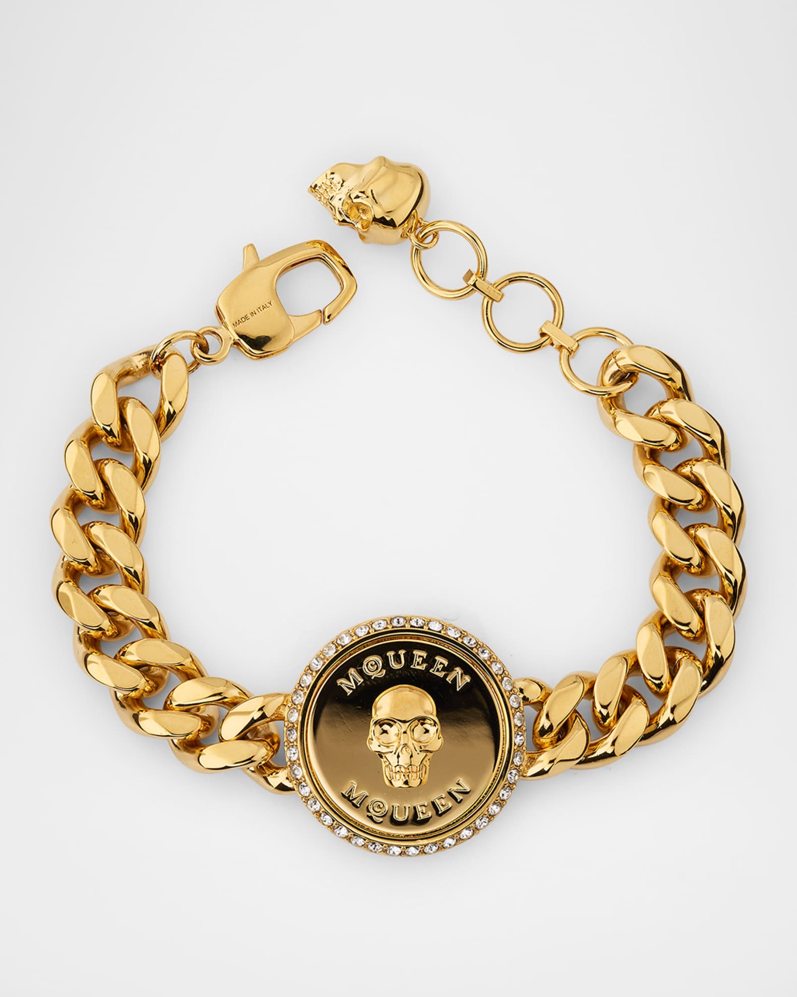ブレスレット alexander mcqueen 'Sovereign Skull' bracelet McQueen Sovereign Skull Bracelet | Neiman Marcus