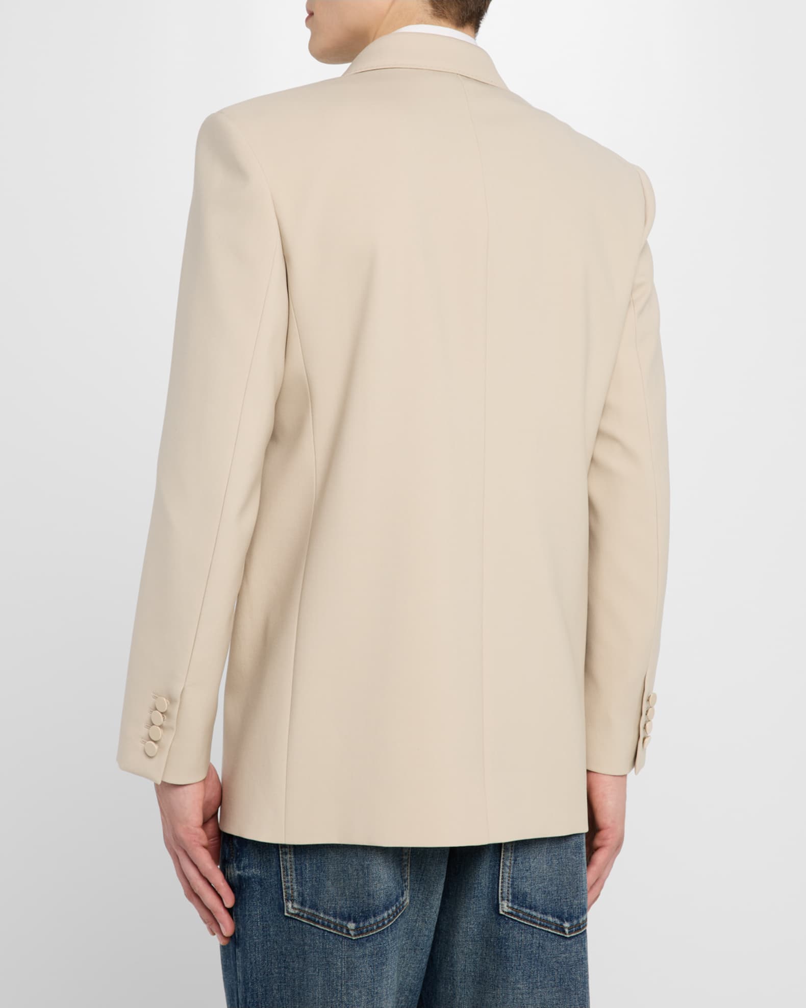 Saint Laurent Men's Double-Breasted Tuxedo Jacket | Neiman