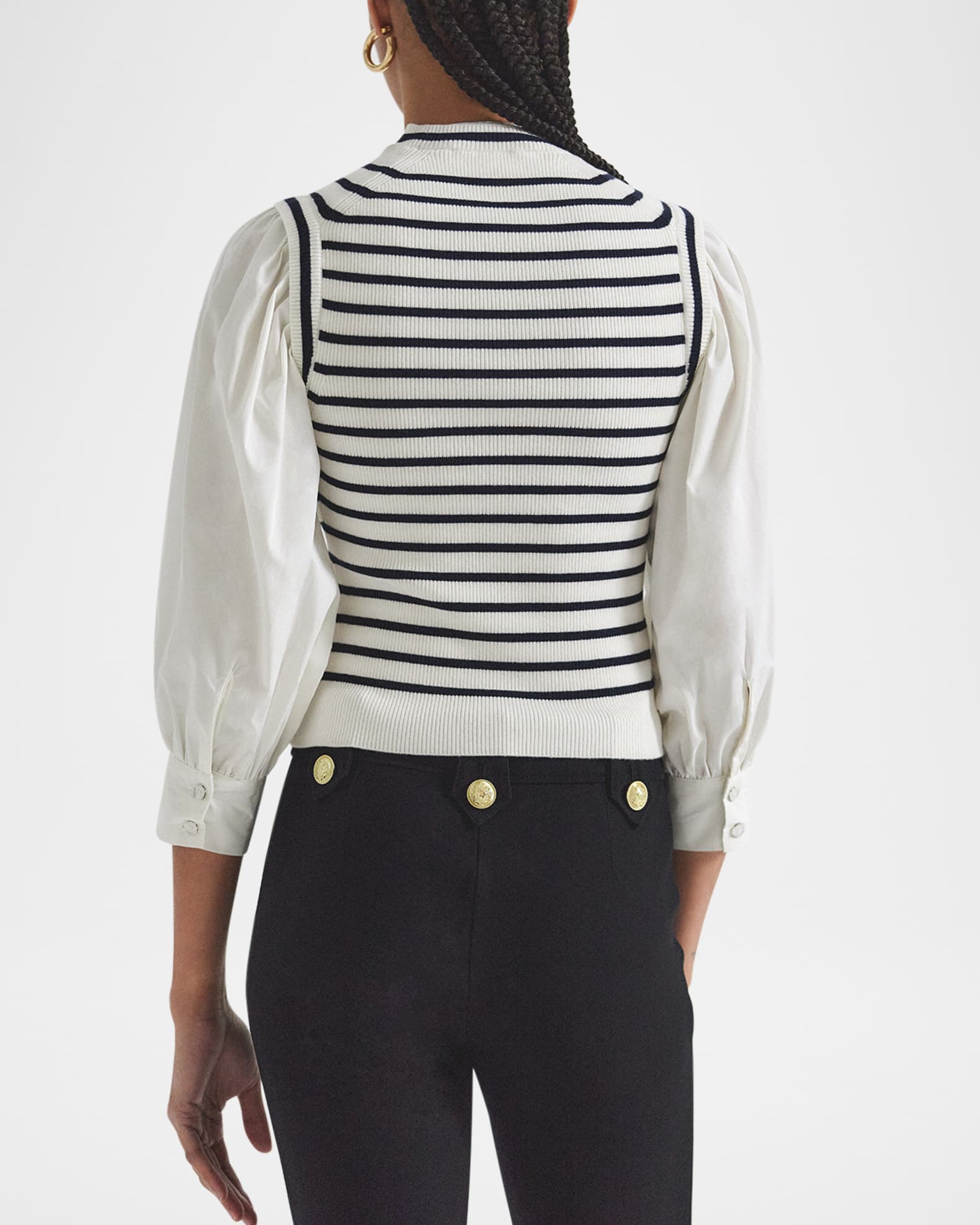 Trizia Mixed-Media Sweater 1